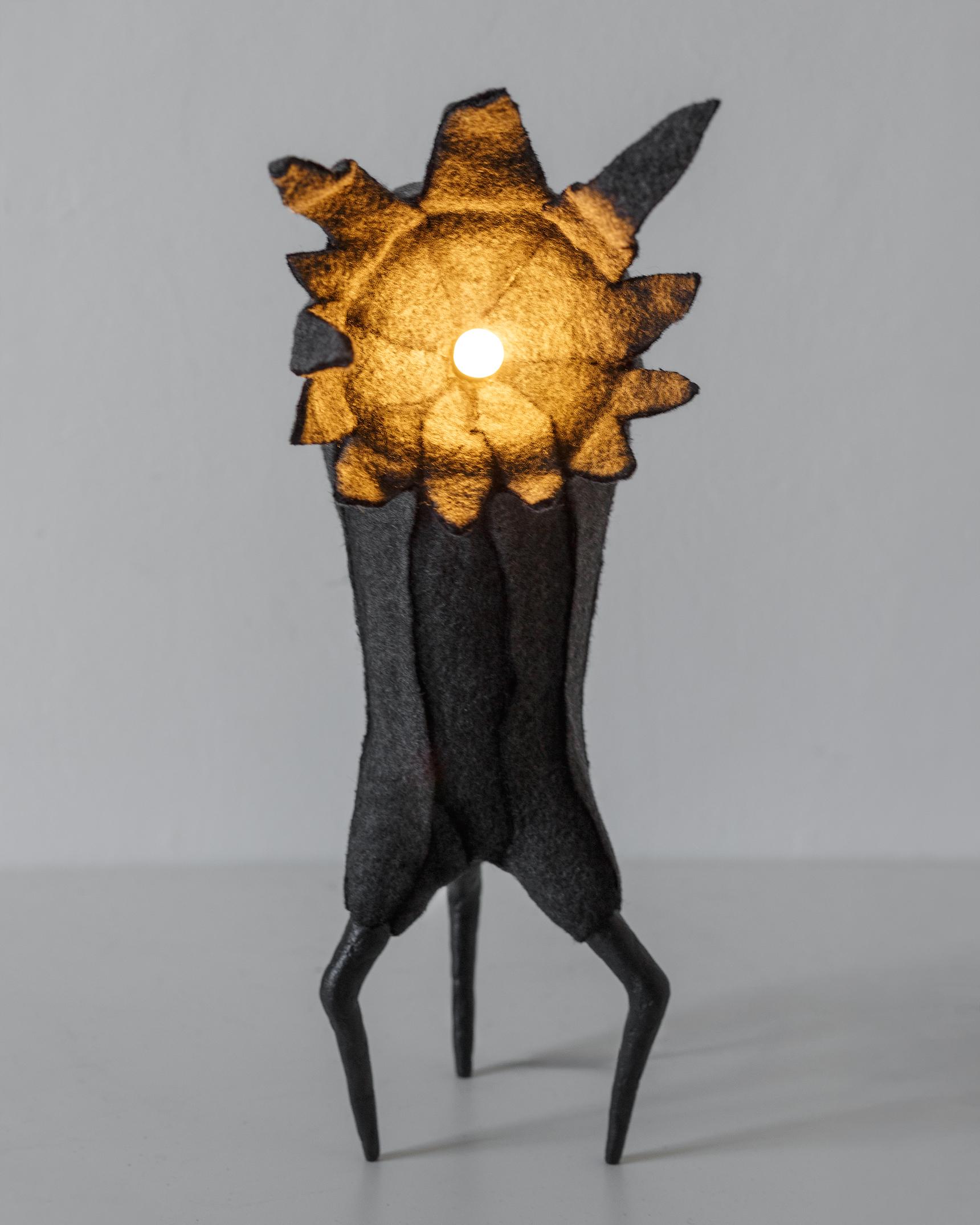 MARA Contemporary Table & Floor Lamp, Organic Design, Recycled Materials For Sale 11