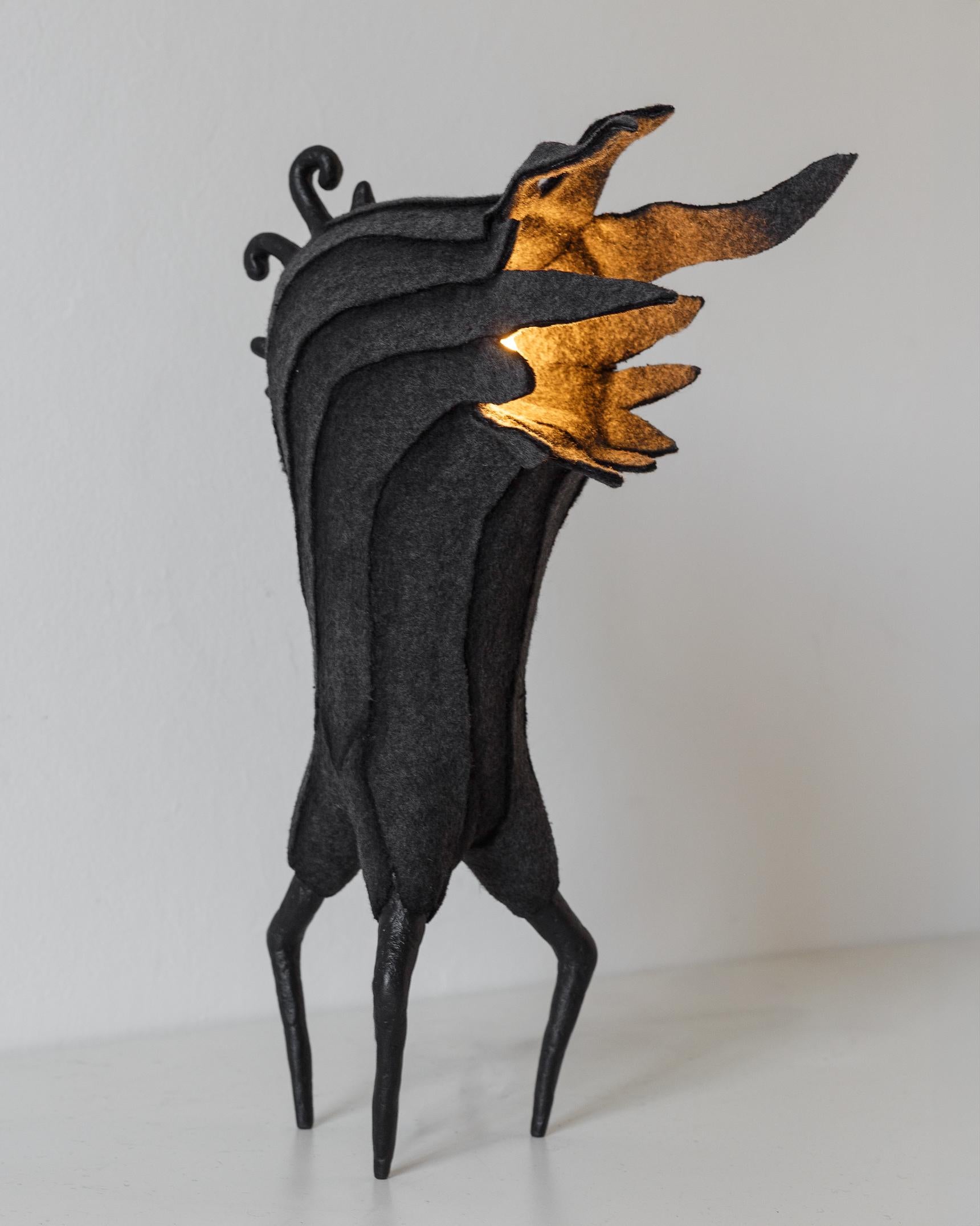 MARA  Contemporary Table & Floor Lamp by Pavel Vishnevsky, Limited Edition, Sculptural Organic Bionic Design, Recycled Materials

MARA is more than a lamp — it feels like a living relic.
Its elongated form rises like a root or a totem, at once