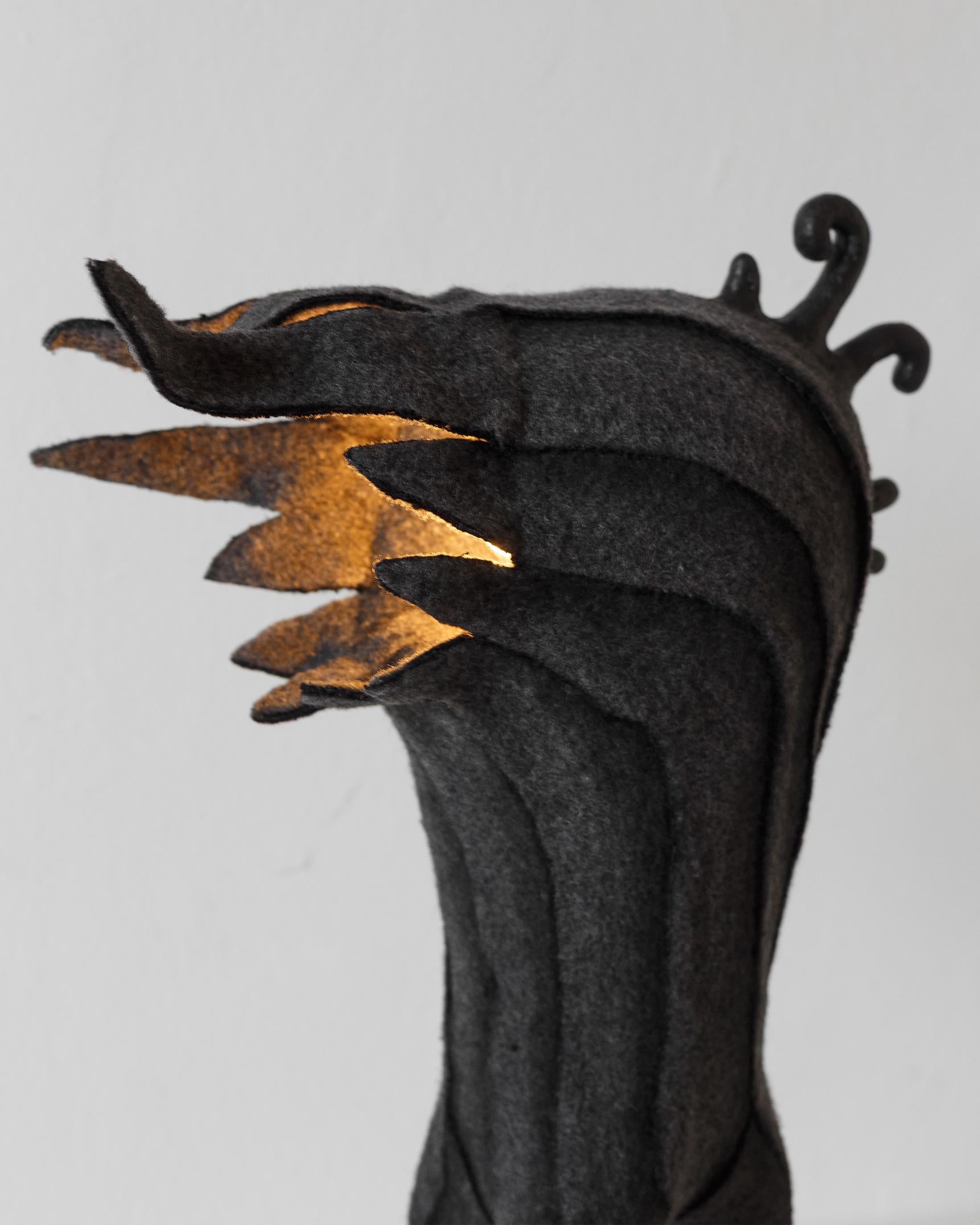 Post-Modern MARA Contemporary Table & Floor Lamp, Organic Design, Recycled Materials For Sale