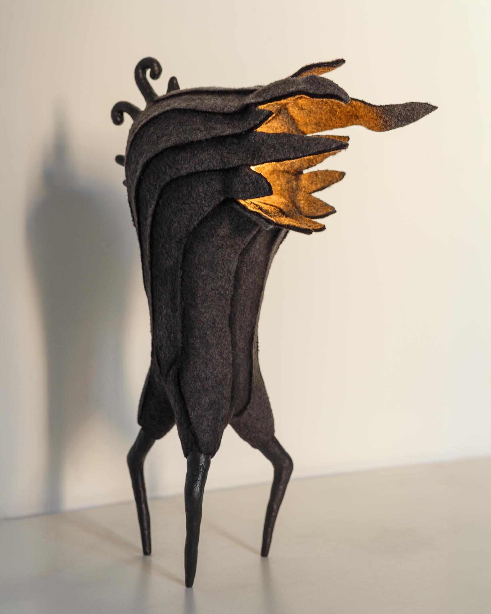 Italian MARA Contemporary Table & Floor Lamp, Organic Design, Recycled Materials For Sale