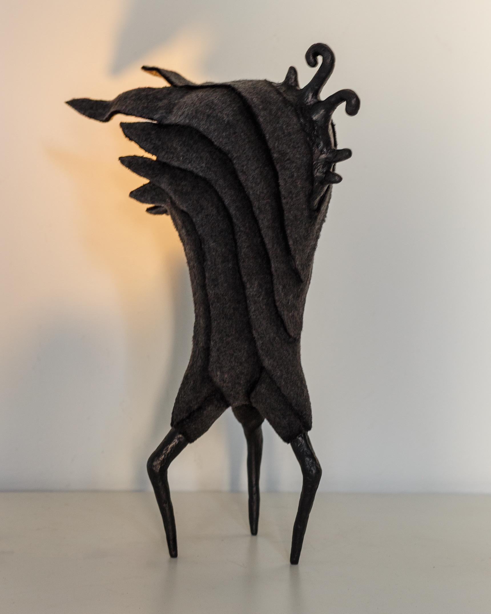 MARA Contemporary Table & Floor Lamp, Organic Design, Recycled Materials For Sale 1