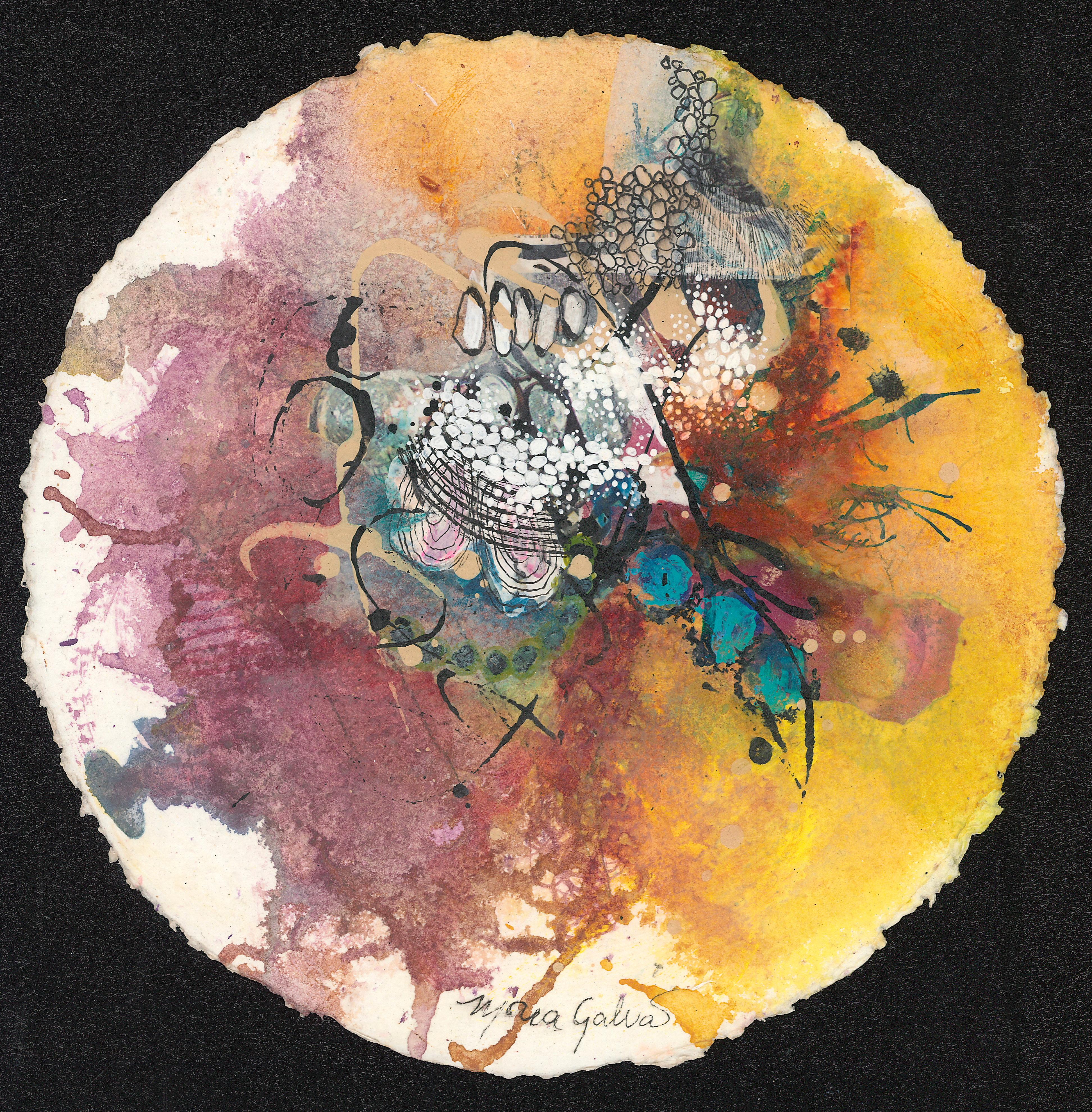 Colors Through My Hopeful Eyes (2C) - Watercolor Acrylic Abstract Painting