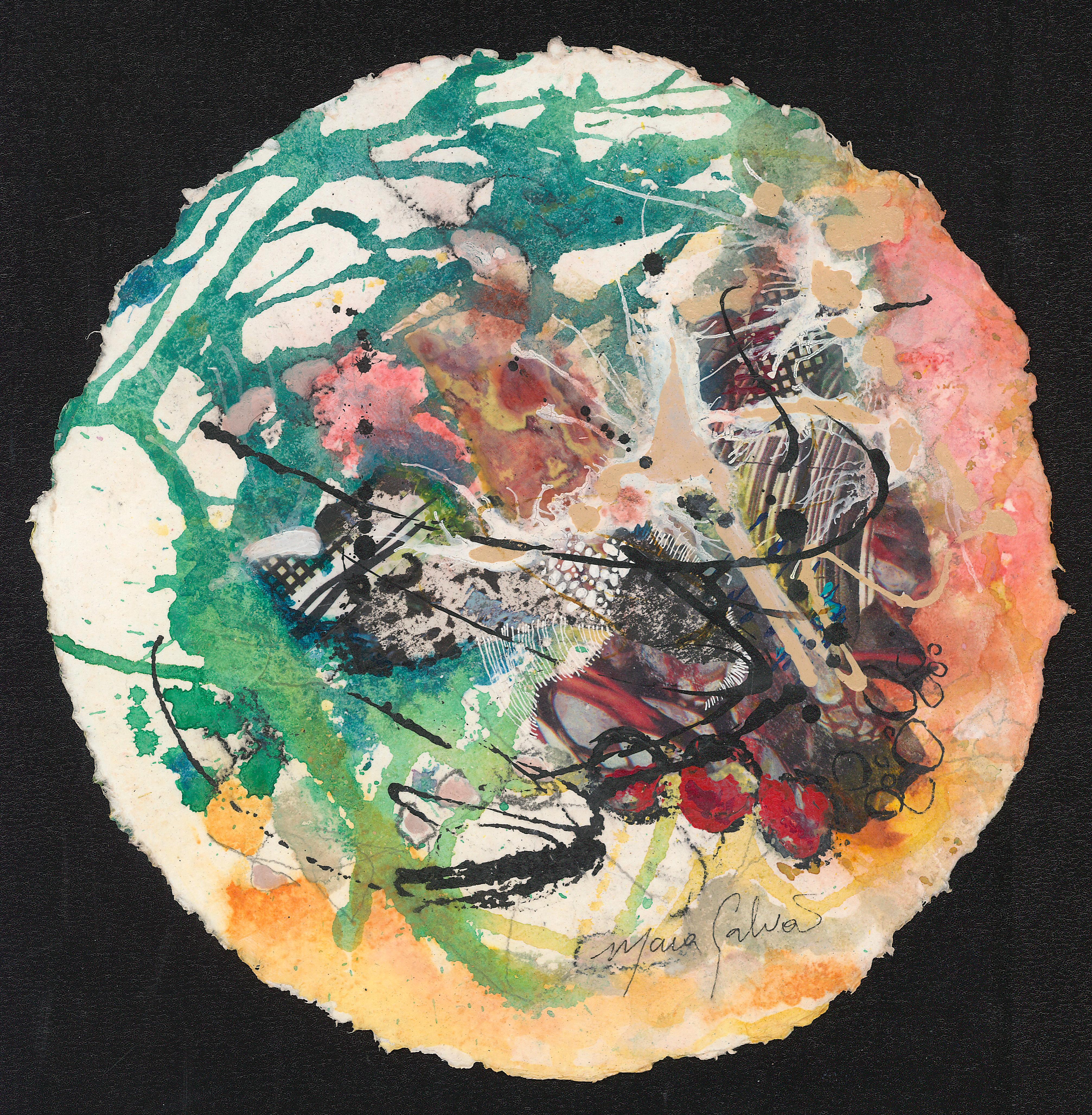 Colors Through My Hopeful Eyes (8C) - Watercolor Acrylic Abstract Painting