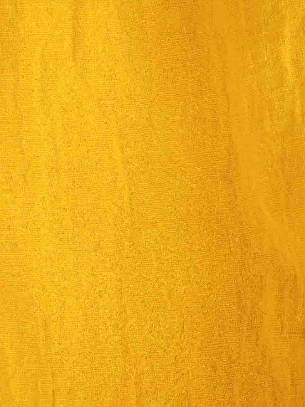 Mara Hoffman Women's Yellow Asymmetric One Sleeve Dress For Sale 2