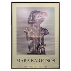 Vintage Mara Karetsos 1970s Poster from Galerie Alexandre Iolas