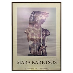Cartel de los años 70 de Mara Karetsos de la Galería Alexandre Iolas