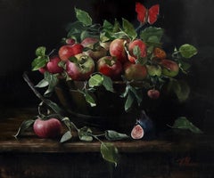 Äpfel und Feigen, Ölgemälde