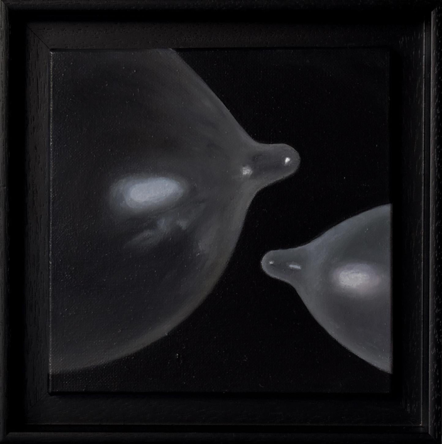 Contemporary Transparencies Trompe l'oeil. Stillleben. Duale aufgeblasene Kondome