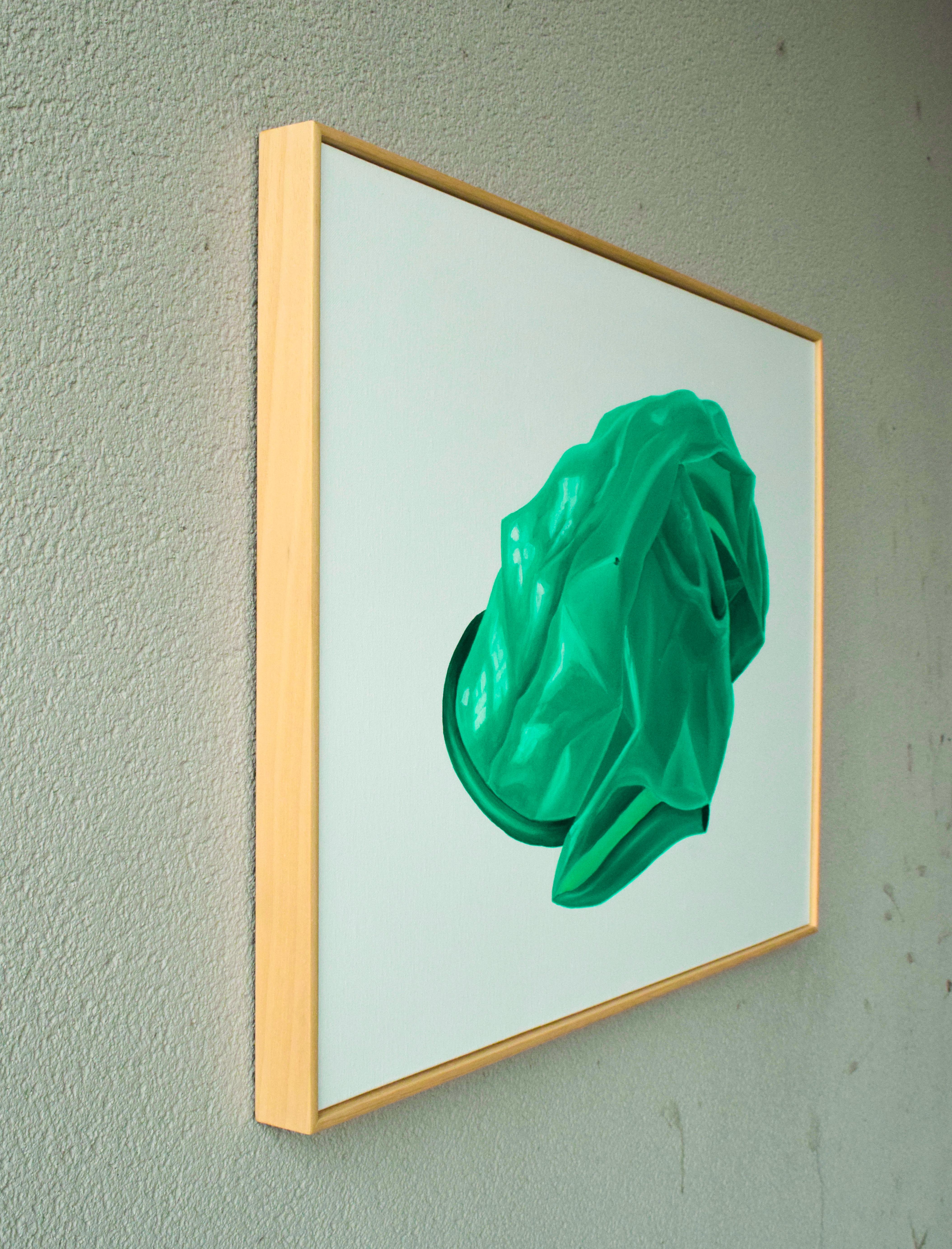Gomme alla menta, pittura acrilica pop contemporanea verde rinfrescante, 2019 - Painting Pop Art di María Magán