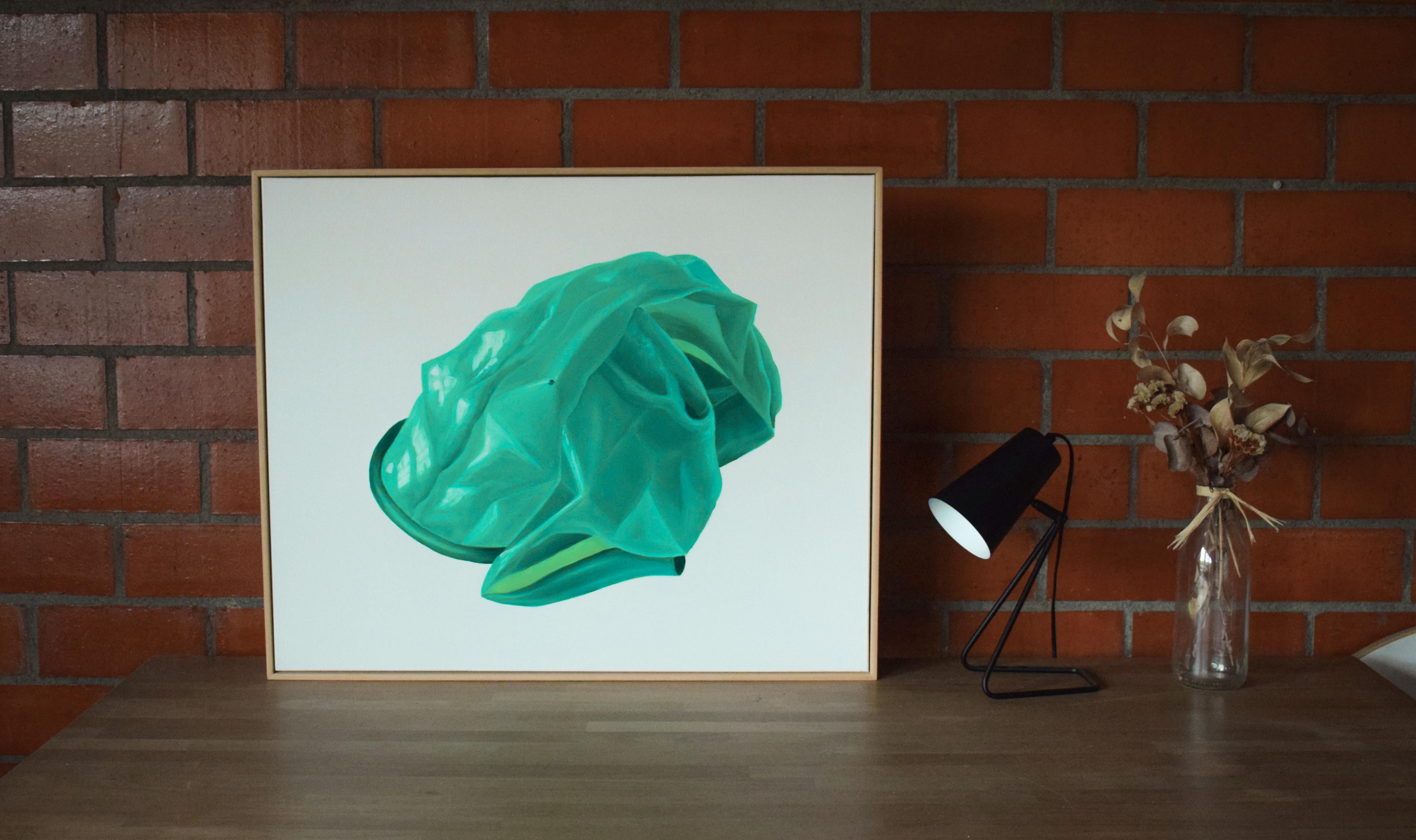 Gomme alla menta, pittura acrilica pop contemporanea verde rinfrescante, 2019 in vendita 1