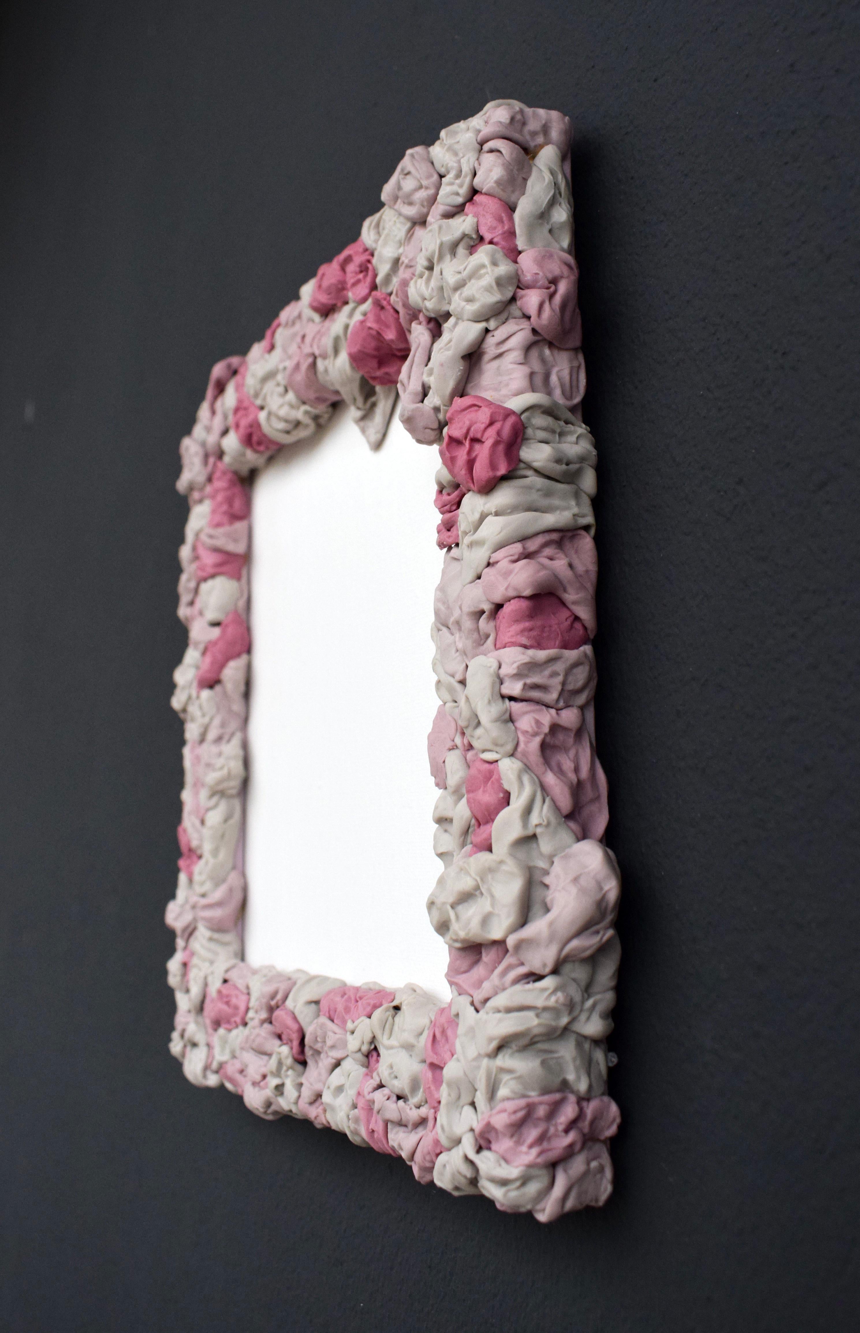 Wall Mounted Conceptual Pop Sculpture with Strawberry Pink Chewing Gum Forms im Angebot 2