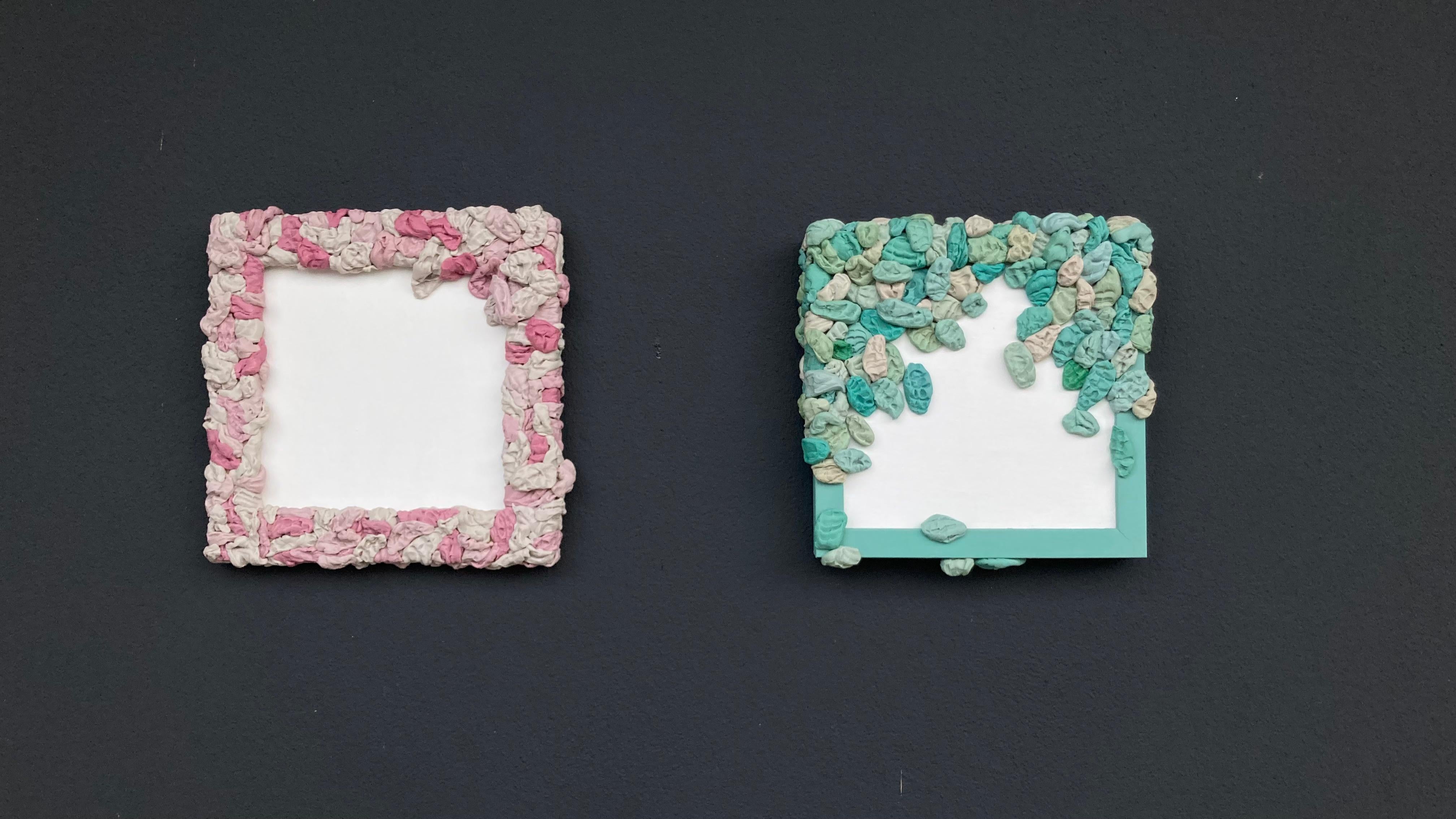 Wall Mounted Conceptual Pop Sculpture with Strawberry Pink Chewing Gum Forms im Angebot 5