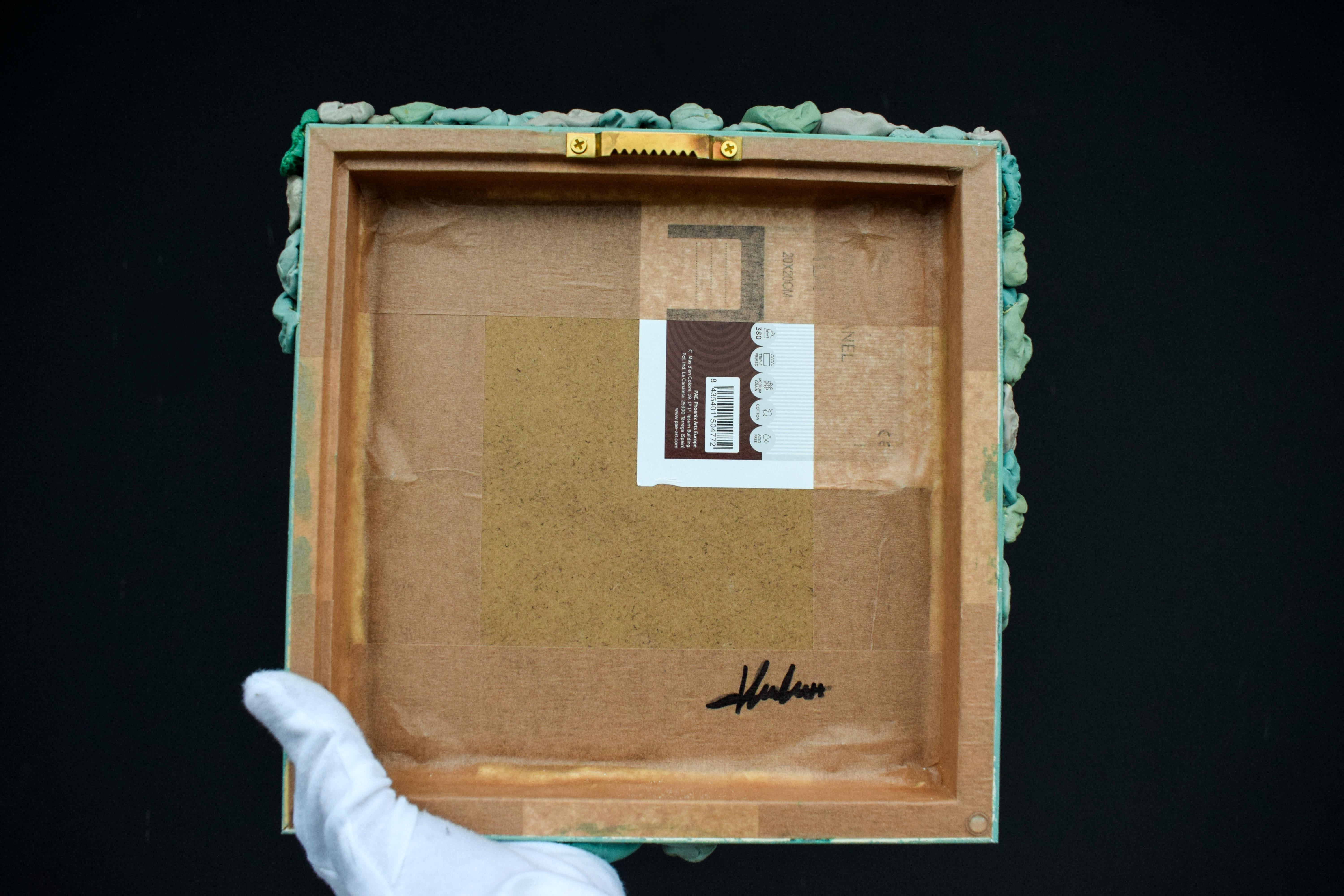 Wall Mounted Pop Object Sculpture with Silicone Chewing Gum Forms and Wood Frame For Sale 4