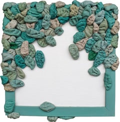 Wall Mounted Pop Object Sculpture with Silicone Chewing Gum Forms and Wood Frame