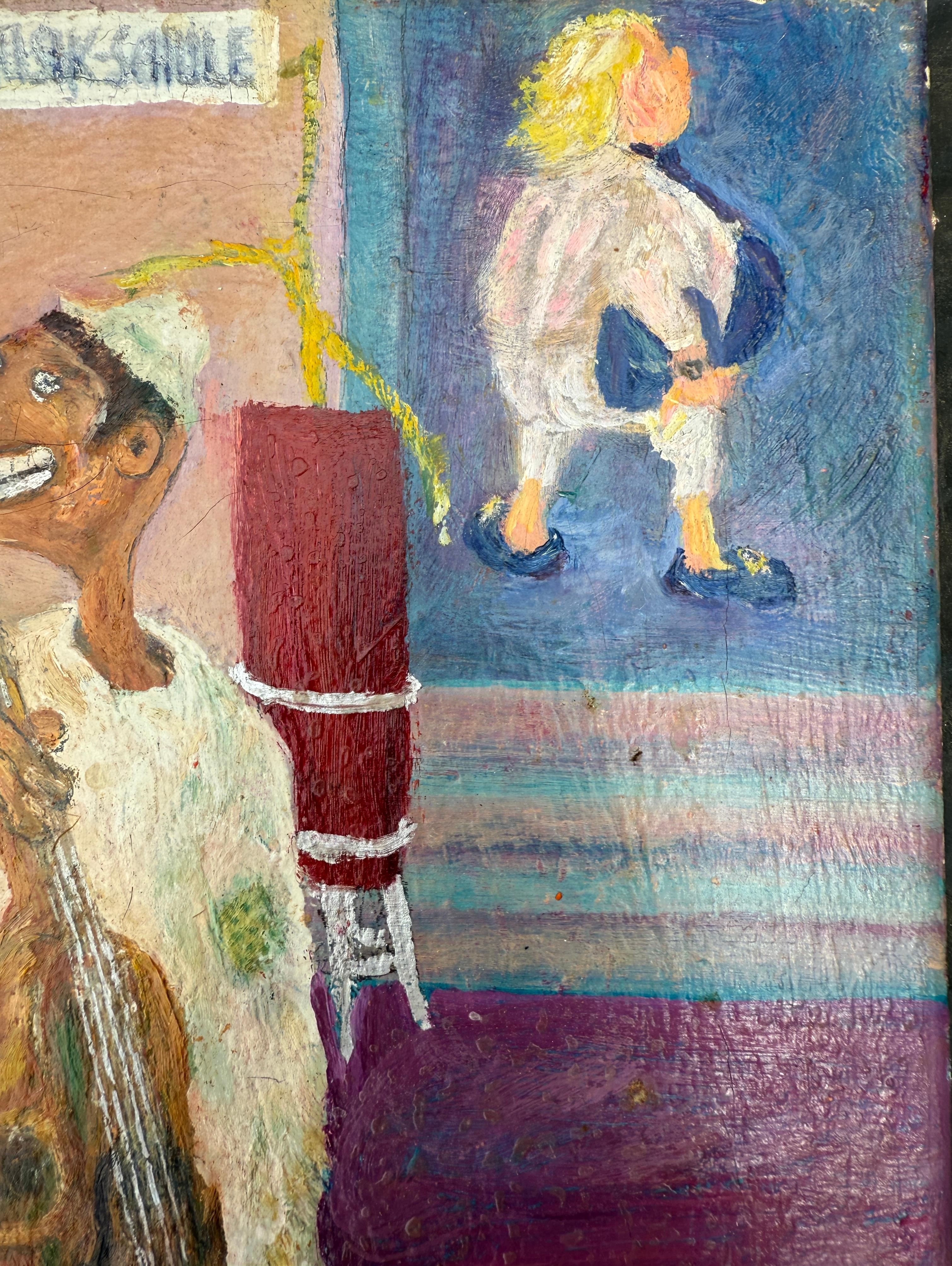 Title: Music School
Artist: María Paulina Díez MacGrove (Colombia, 1974)
Technique: Oil on canvas
Dimensions: 46 x 33 cm (approx. 18.1 x 13 in)
Support: Unframed canvas
Date: 2009
Signature: Signed and dated in the lower right corner: “Diez MacGrove