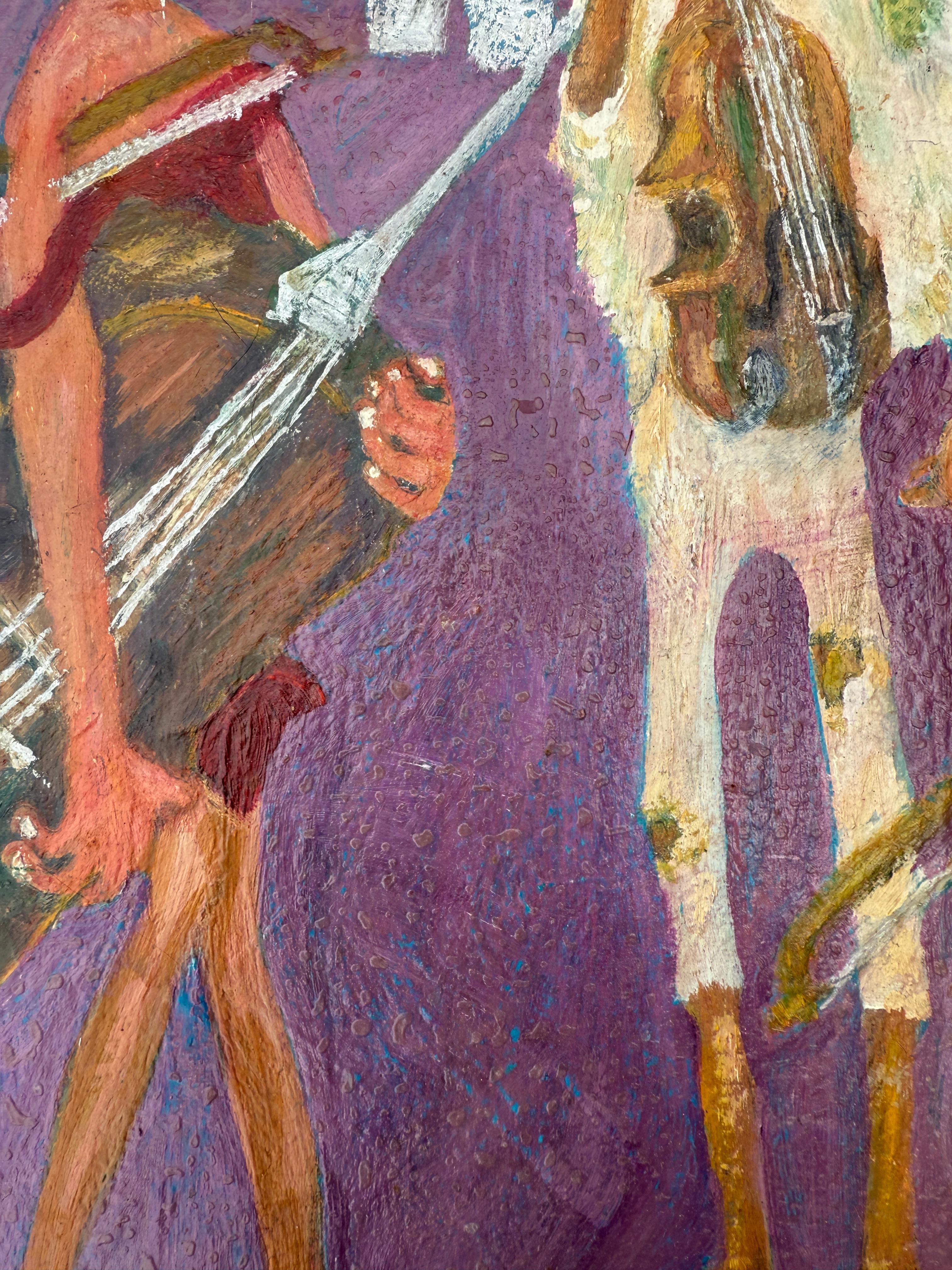 Music School oil on canvas painting For Sale 2