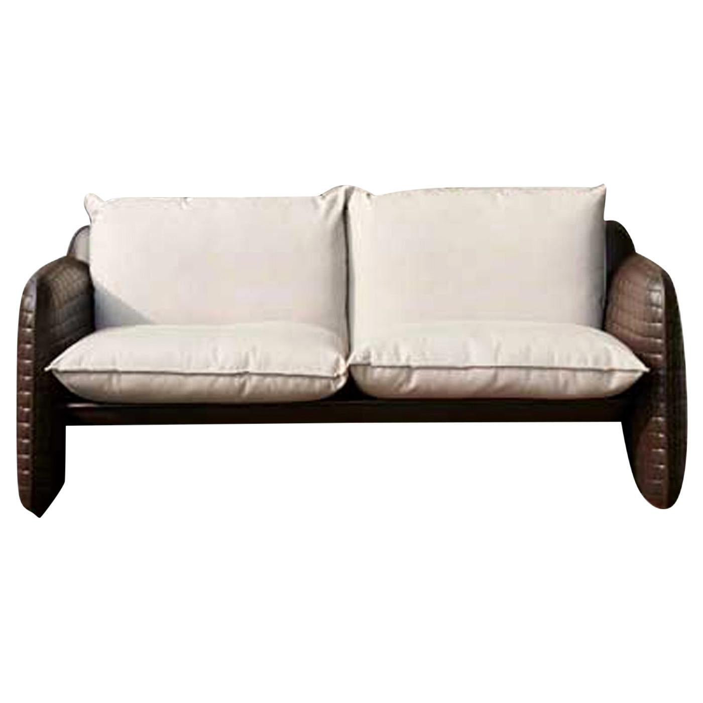 Mara Sofa in Chocolate Brown by Lorenza Bozzoli