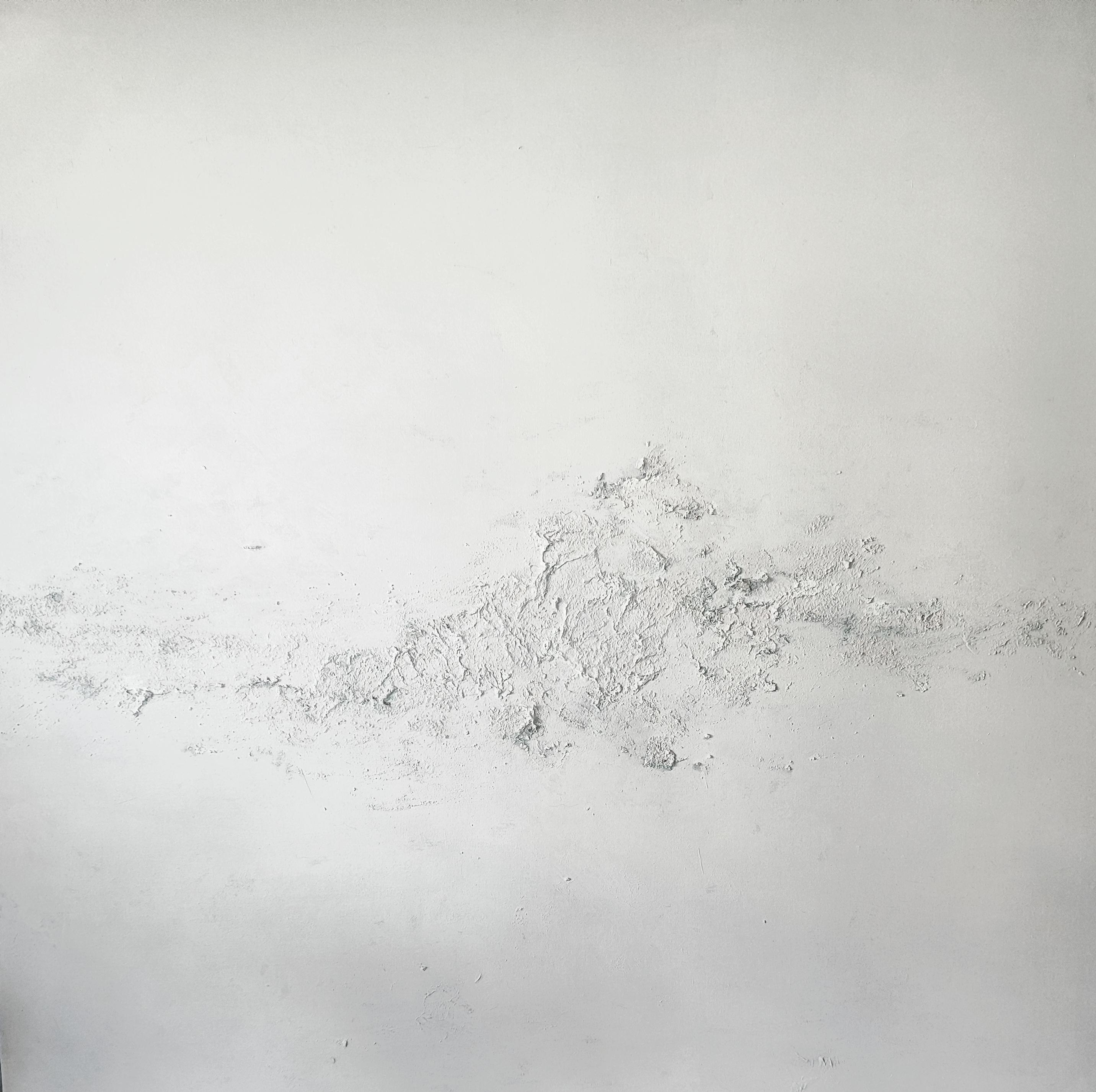 "Enero". Abstracto, minimalista, gestual, contemporáneo, Técnica mixta, Lienzo