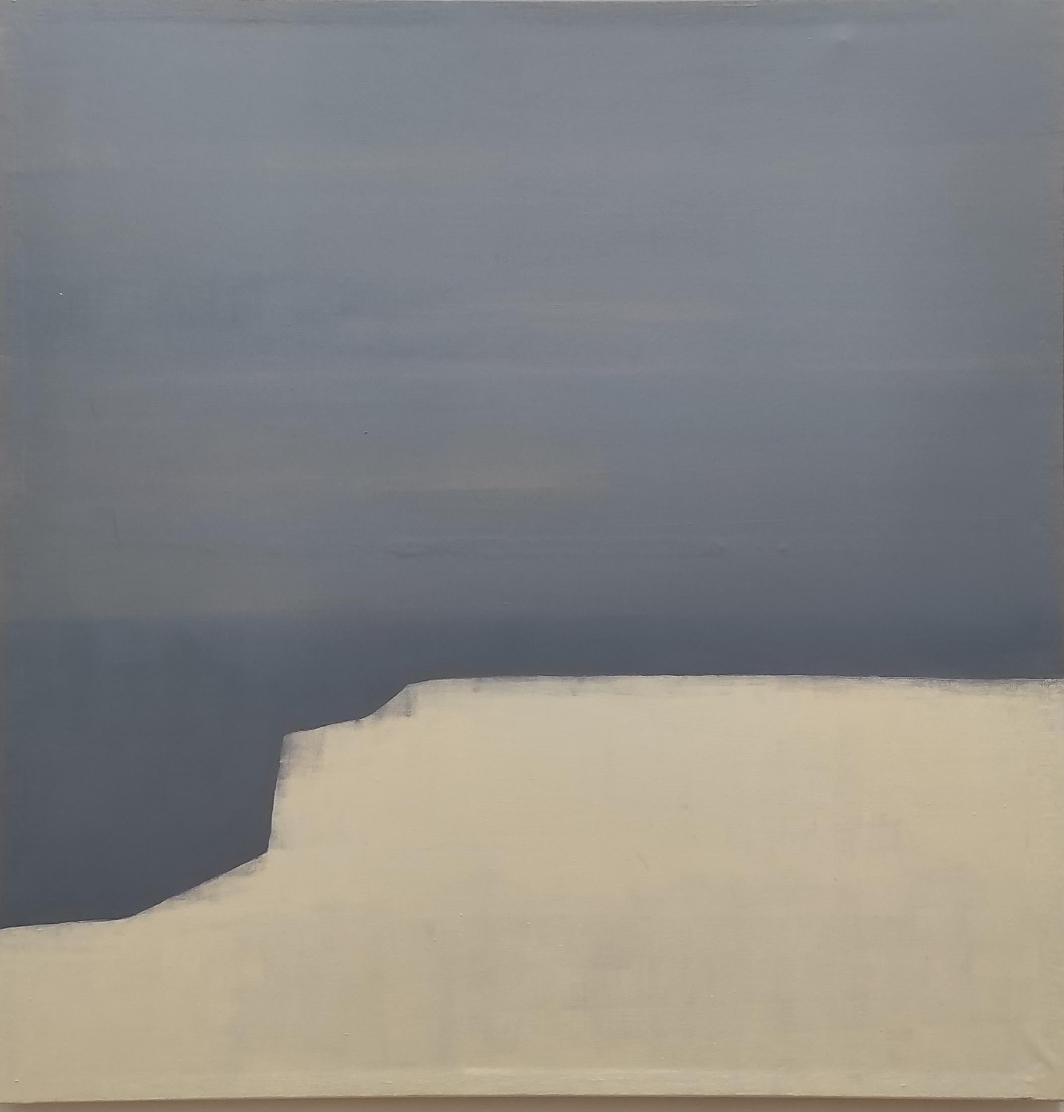 Abstract Painting di María Teresa Berrios - "Luz de Otoño". Astratto, minimalista, gestuale, contemporaneo, acrilico, tela