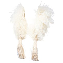 Marabu-Schal mit Quasten
