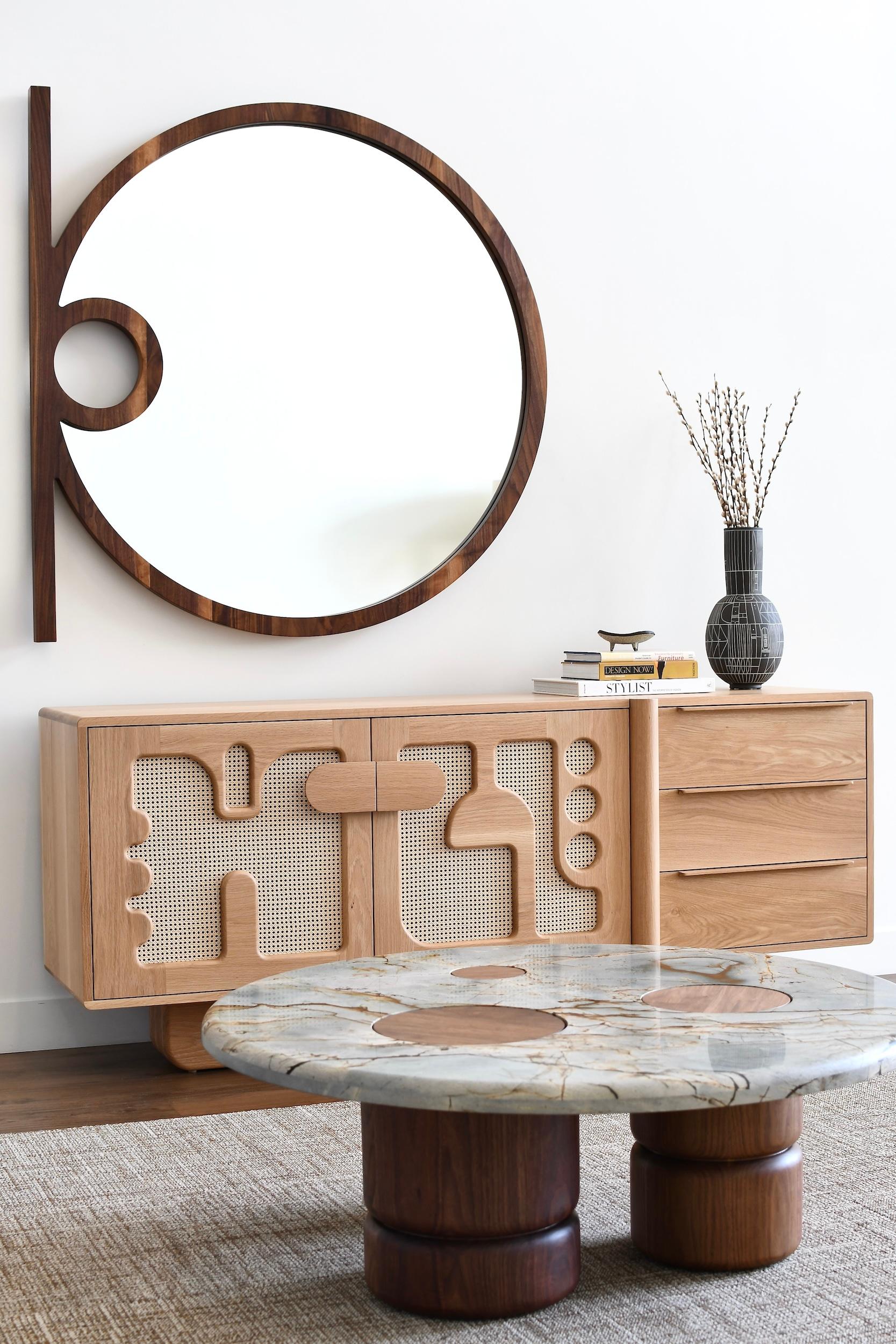 Cane Marais Credenza For Sale