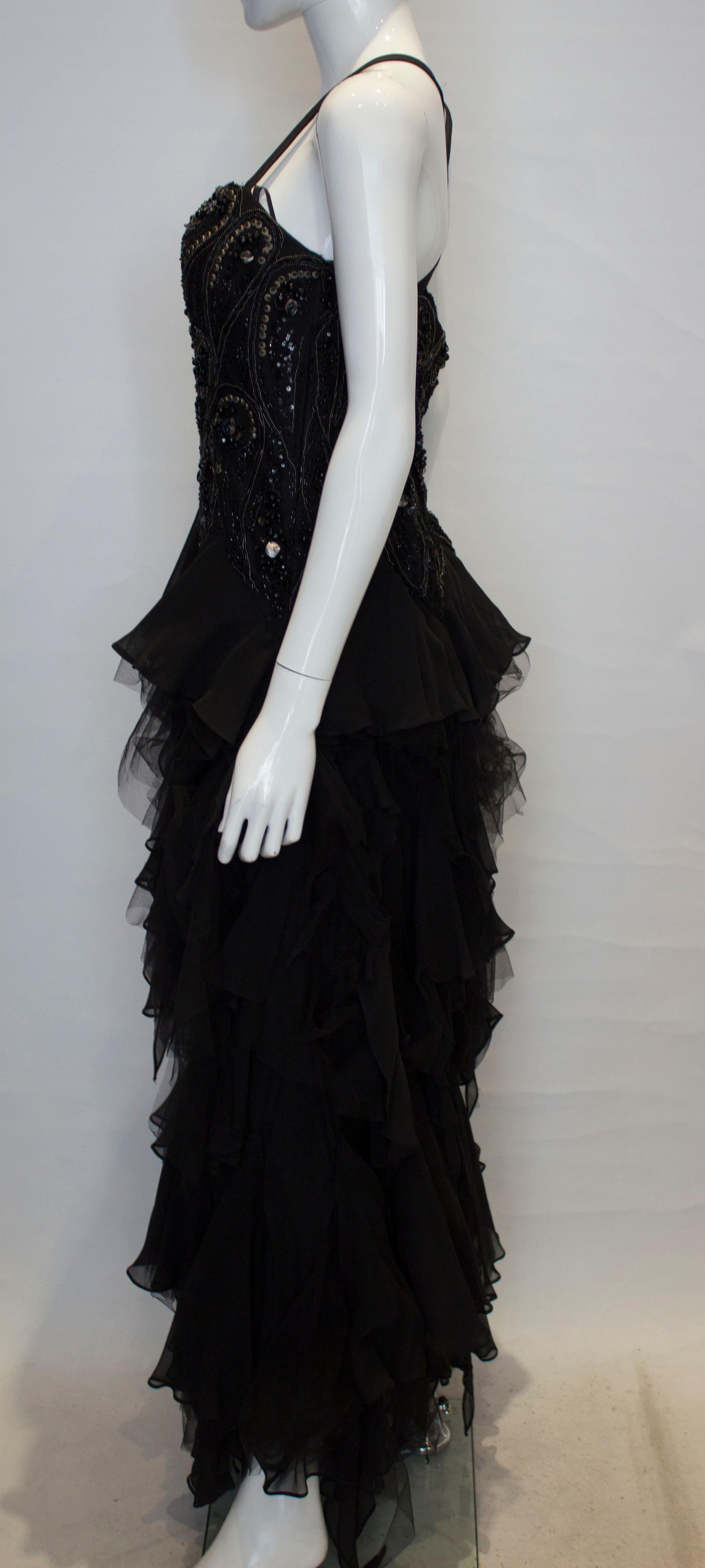 Women's Maralane Gothic Evening Gown For Sale