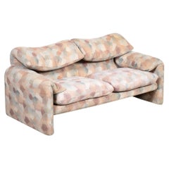 Vintage Maralunga 2-Seater Sofa, Original Fabric