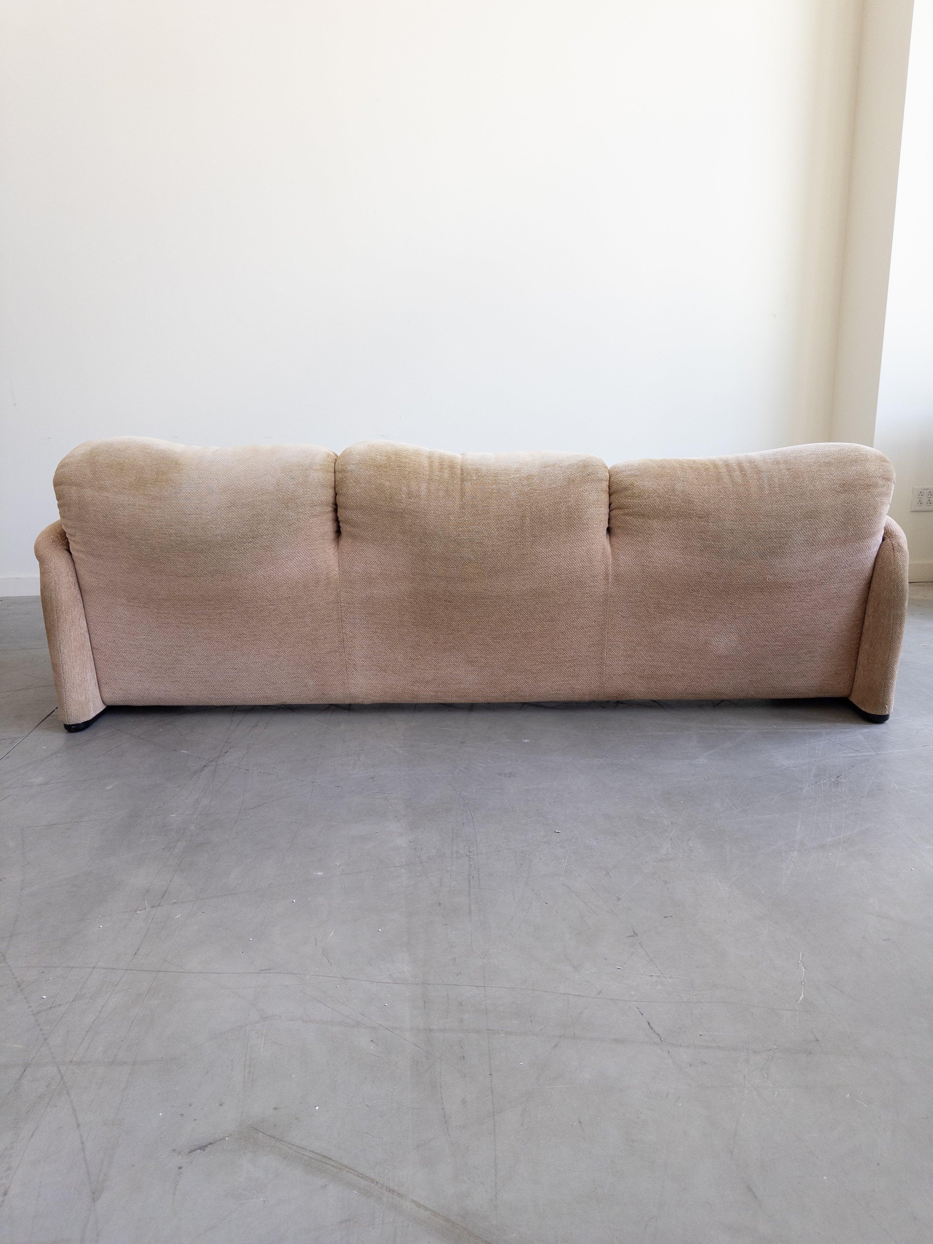 Italian Maralunga 3-Seater Sofa by Vico Magistretti for Cassina