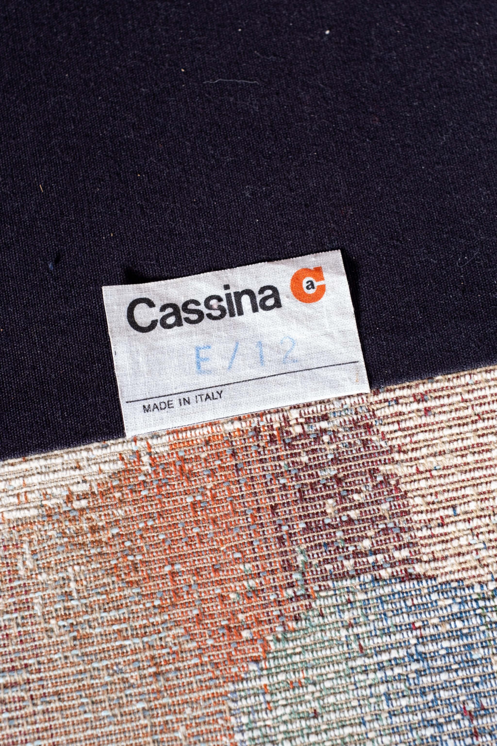 Maralunga 3-Sitzer-Sofa, Original-Stoff 1970er Jahre Vico Magistretti für Cassina 1