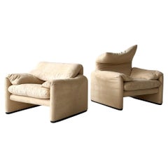 Maralunga Chairs by Vico Magistretti for Cassina