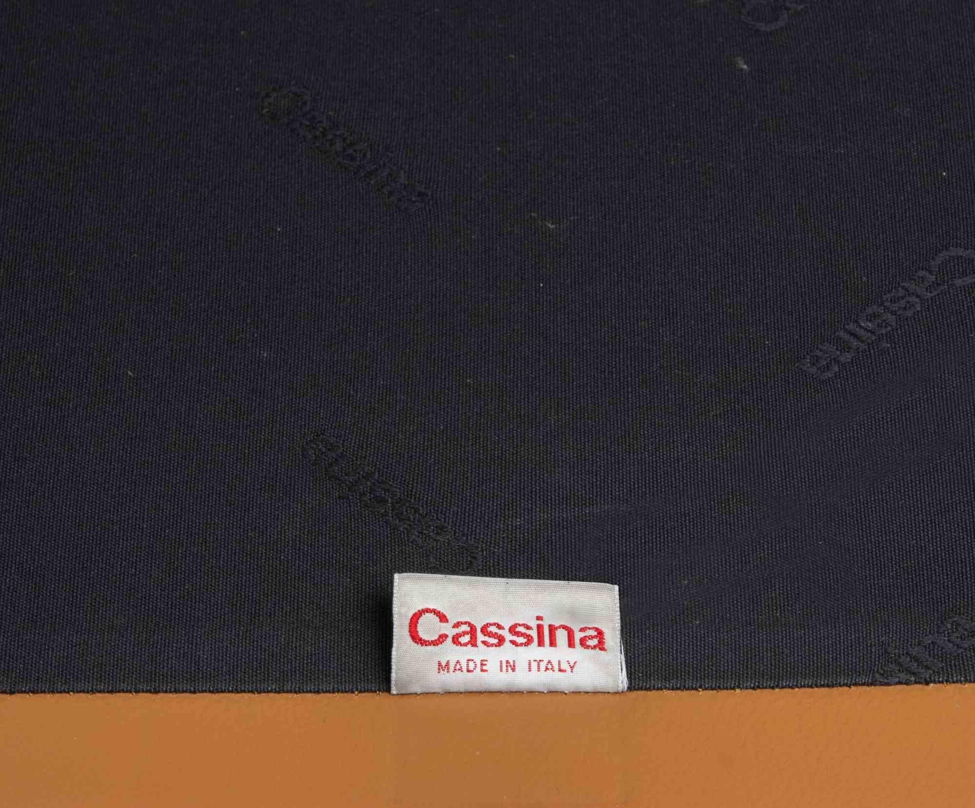 Dreisitziges Maralunga-Sofa aus Leder von Vico Magistretti für Cassina, 1970er Jahre im Angebot 4