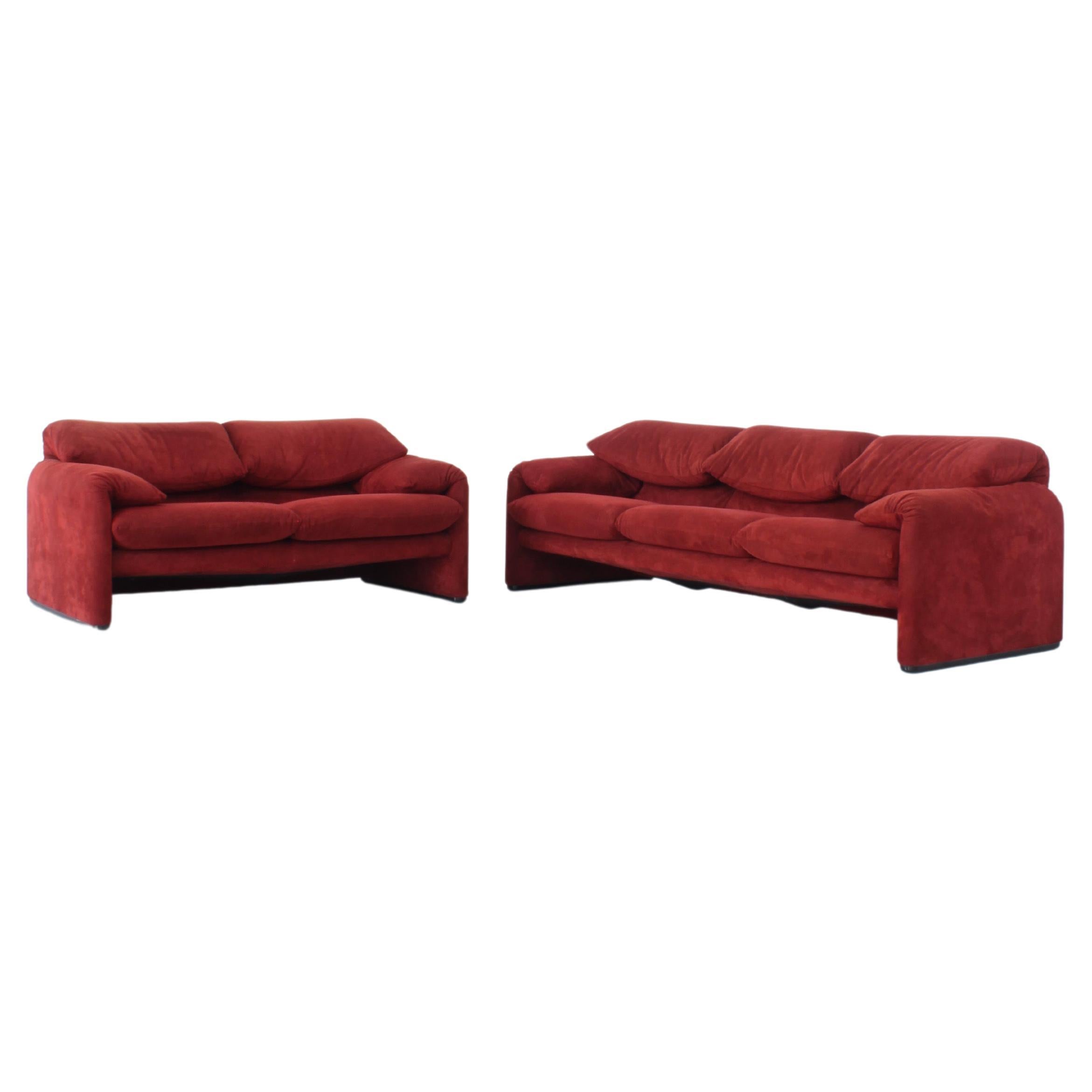 Set „Maralunga“ von Vico Magistretti / Cassina im Angebot