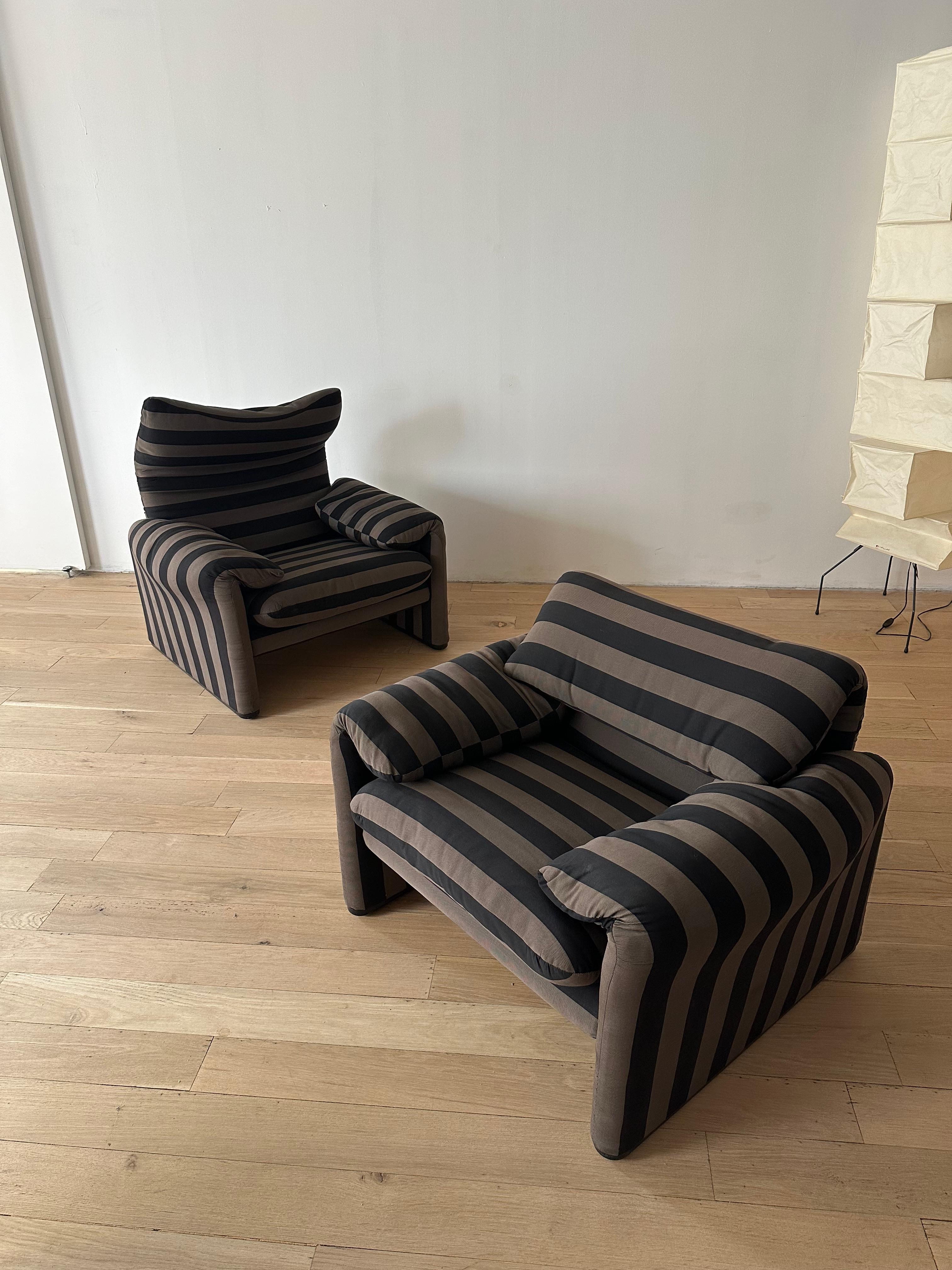 Italian Maralunga Set by Vico Magistretti for Cassina