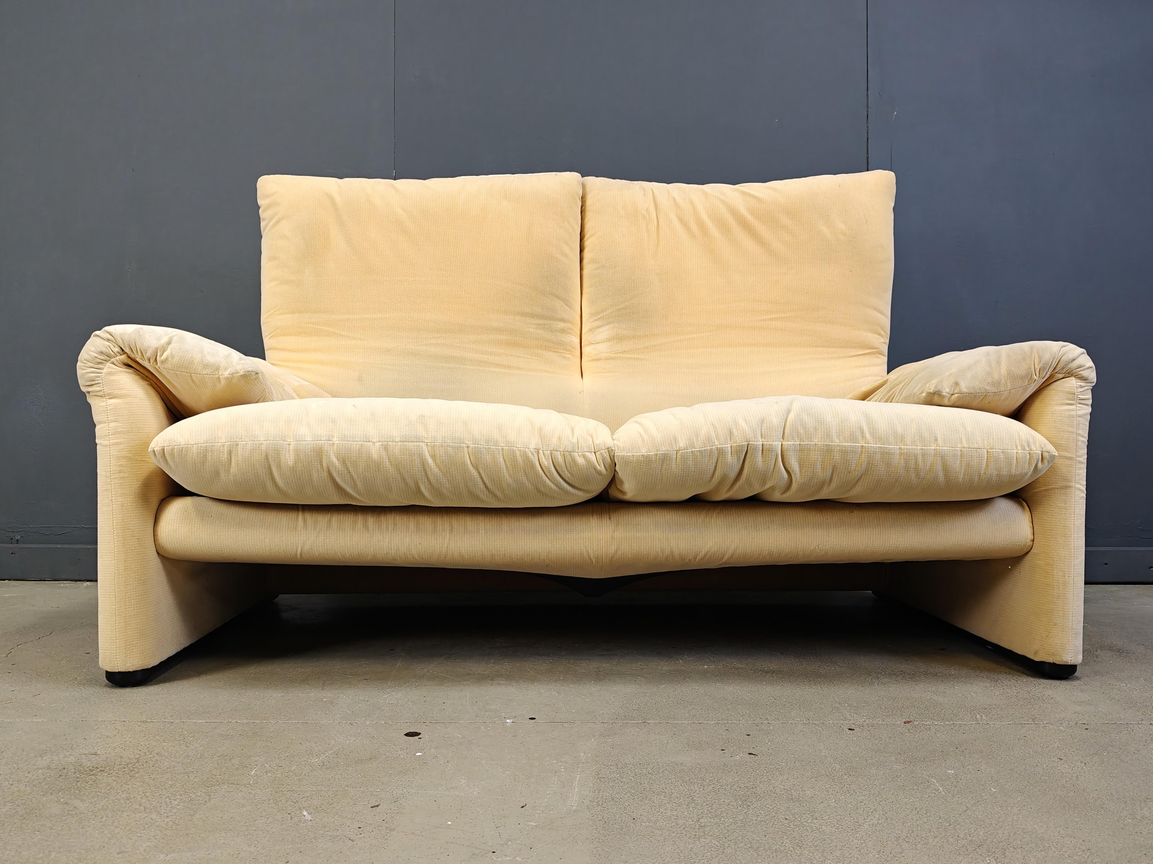 Maralunga sofa by Vico Magistretti for Cassina, 1970s im Angebot 3