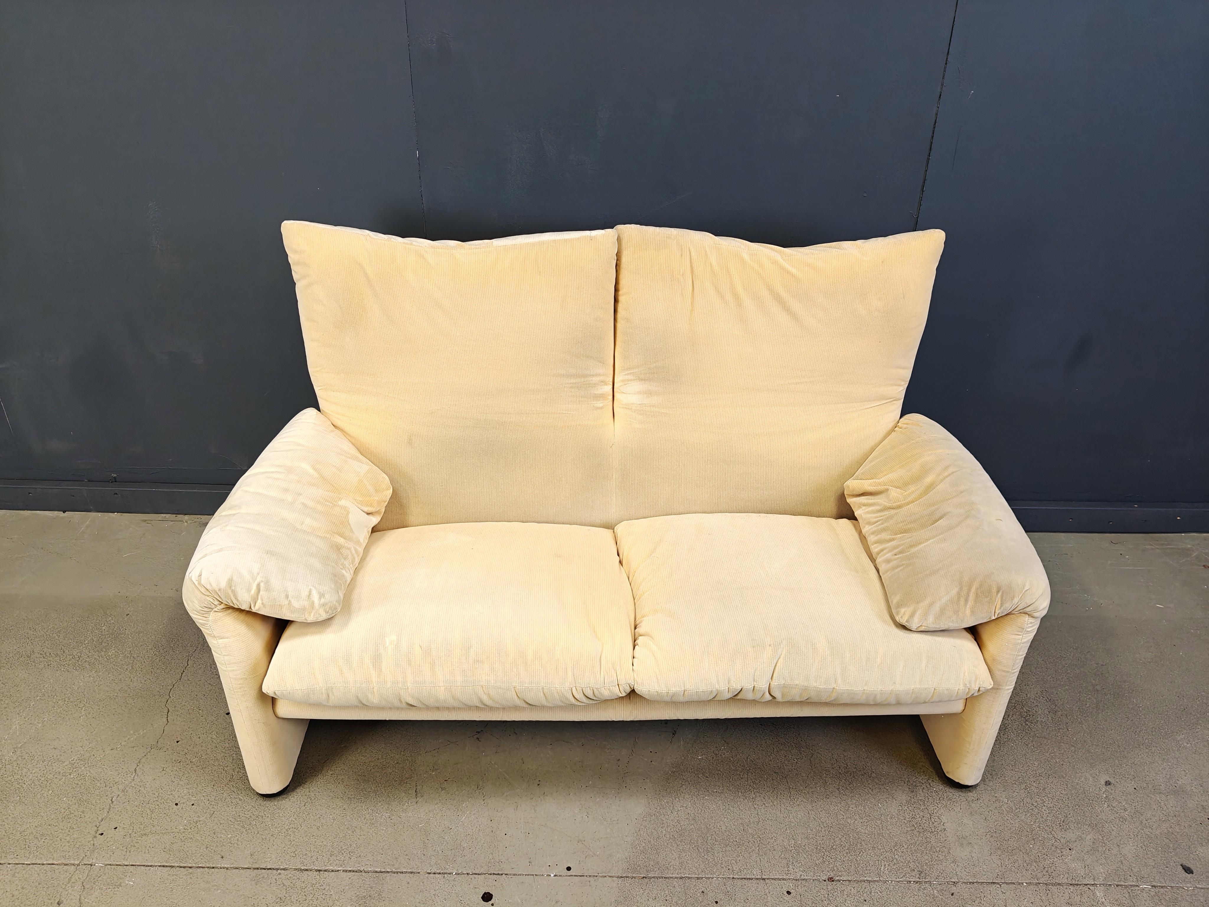 Maralunga sofa by Vico Magistretti for Cassina, 1970s im Angebot 4