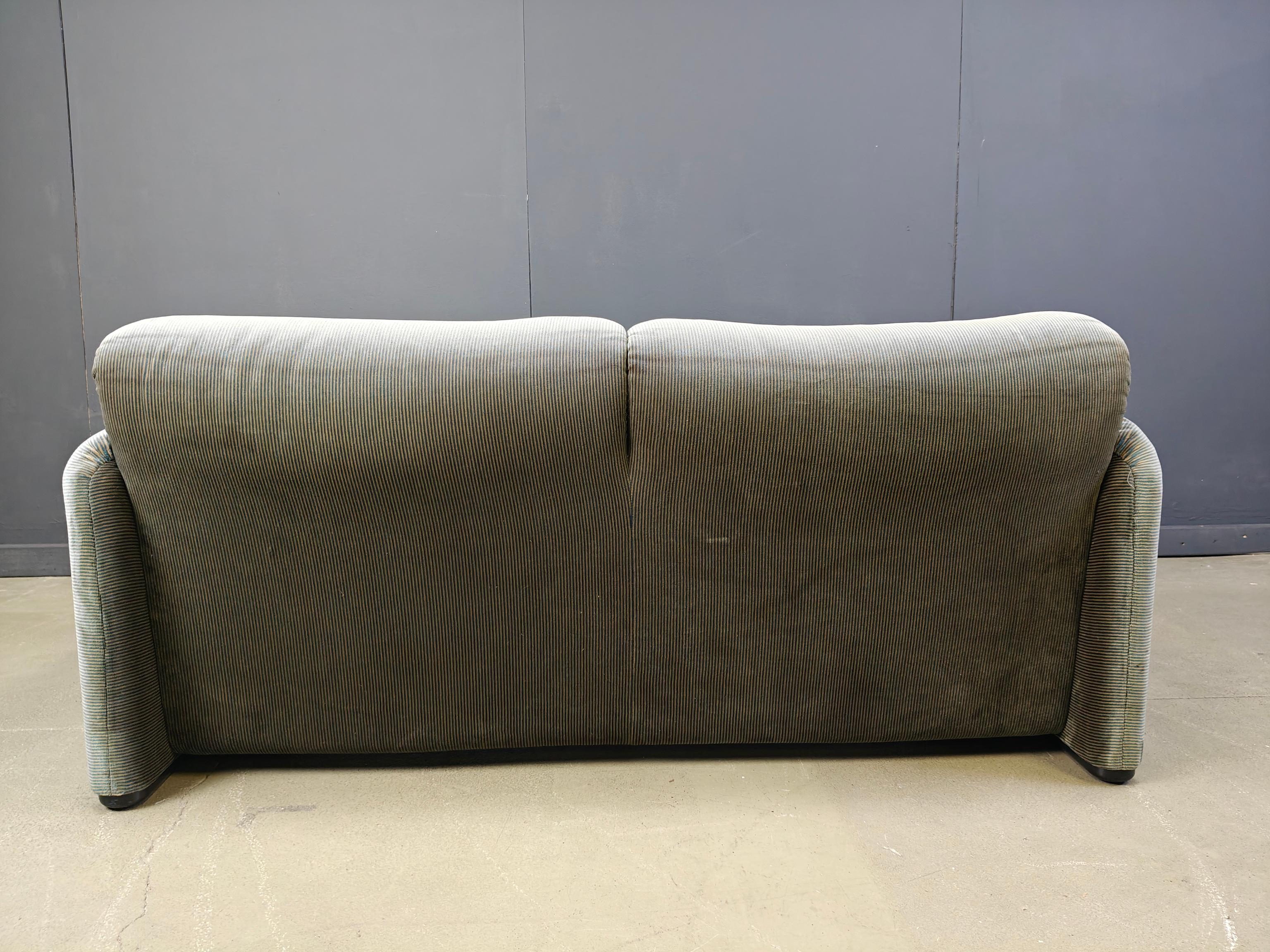 Mid-Century Modern Canapé Maralunga de Vico Magistretti pour Cassina, 1970 en vente