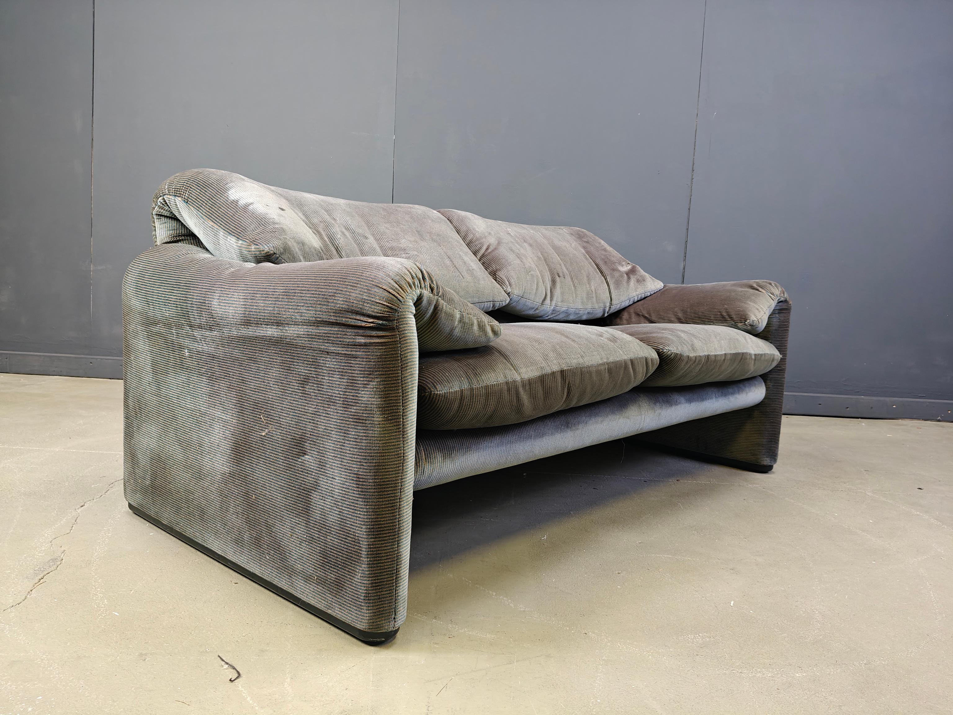 italien Canapé Maralunga de Vico Magistretti pour Cassina, 1970 en vente