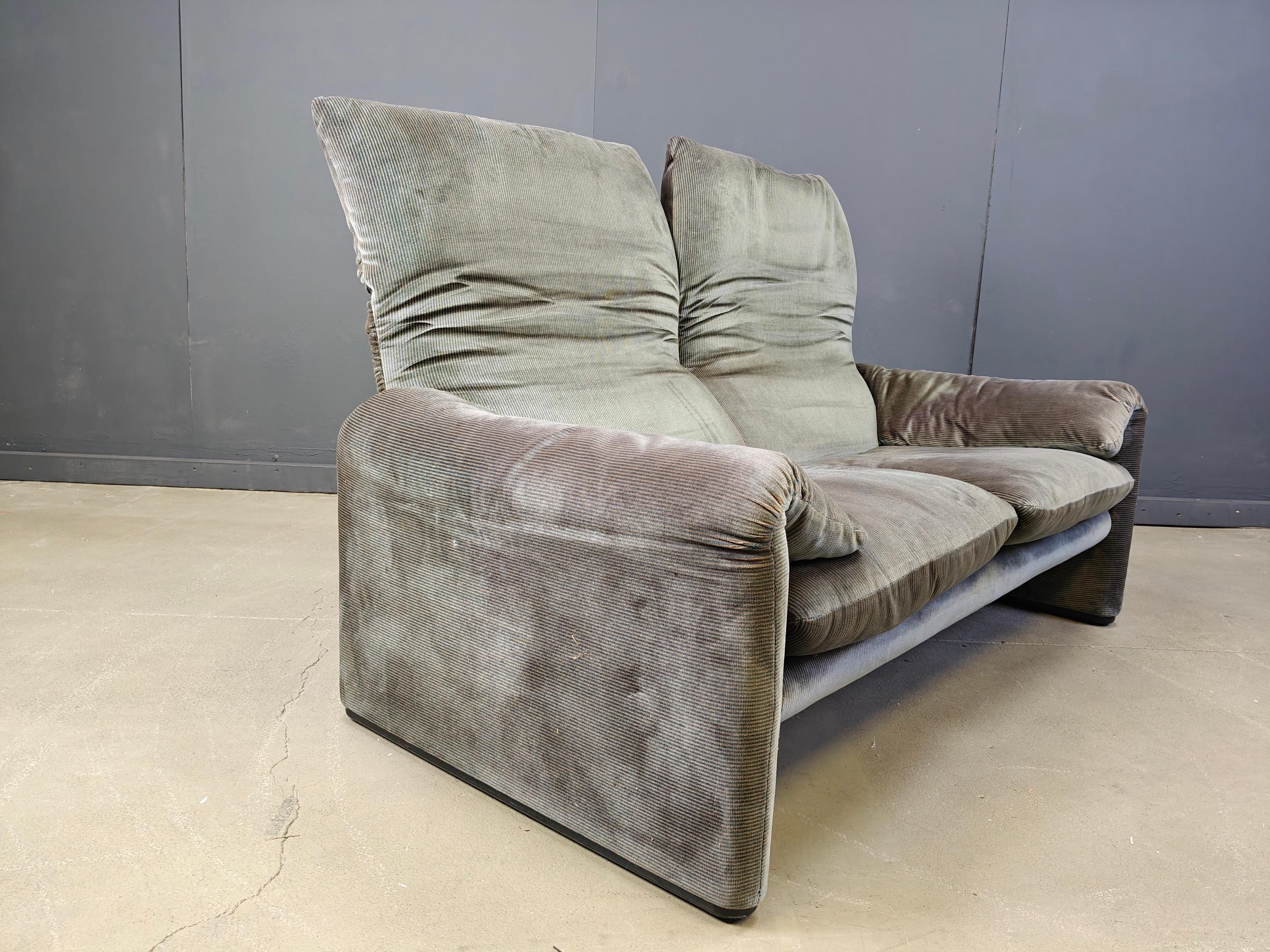 Canapé Maralunga de Vico Magistretti pour Cassina, 1970 Bon état - En vente à Leuven, Vlaams Gewest