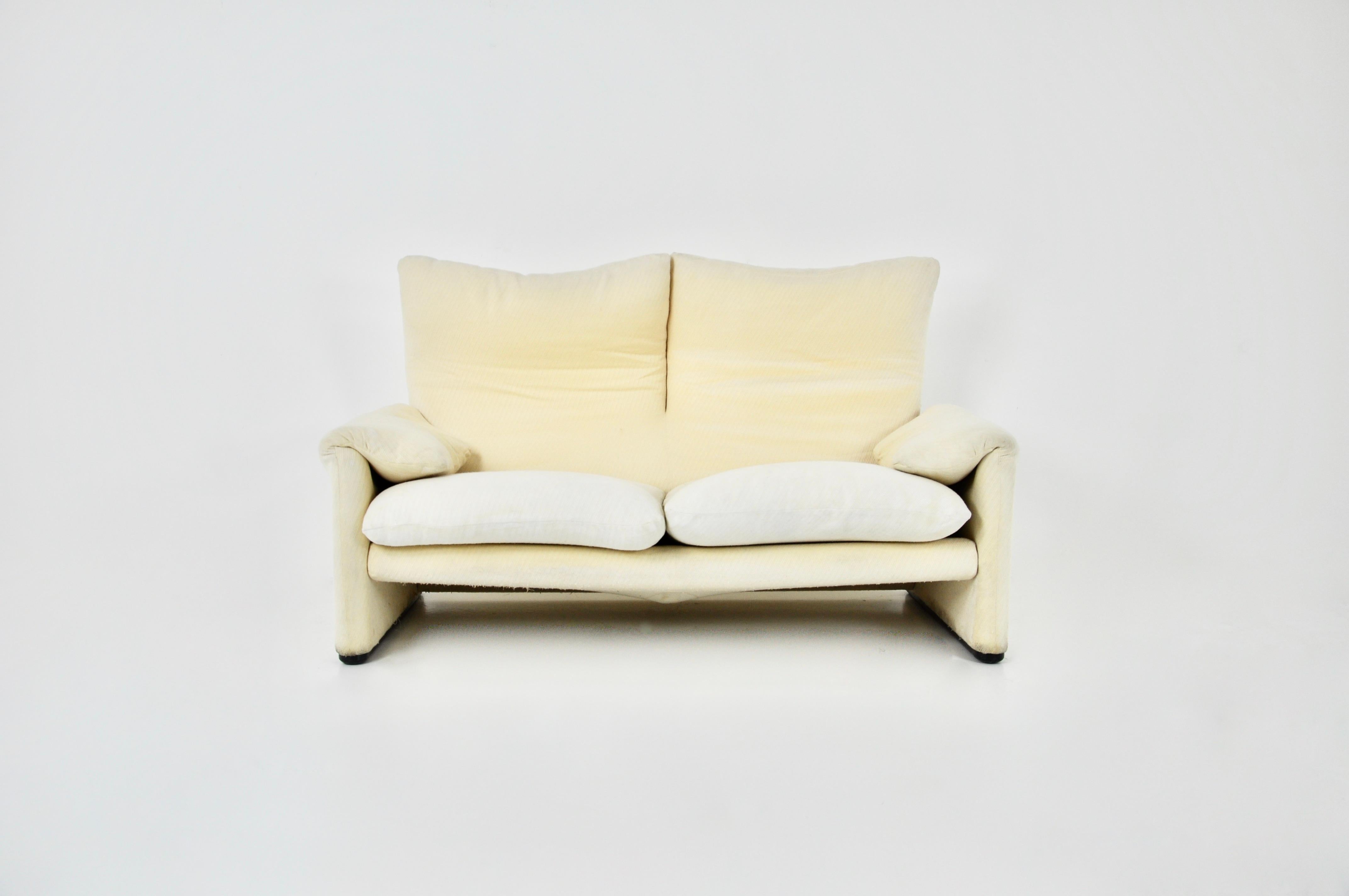Late 20th Century Maralunga sofa by Vico Magistretti for Cassina, 1970s For Sale