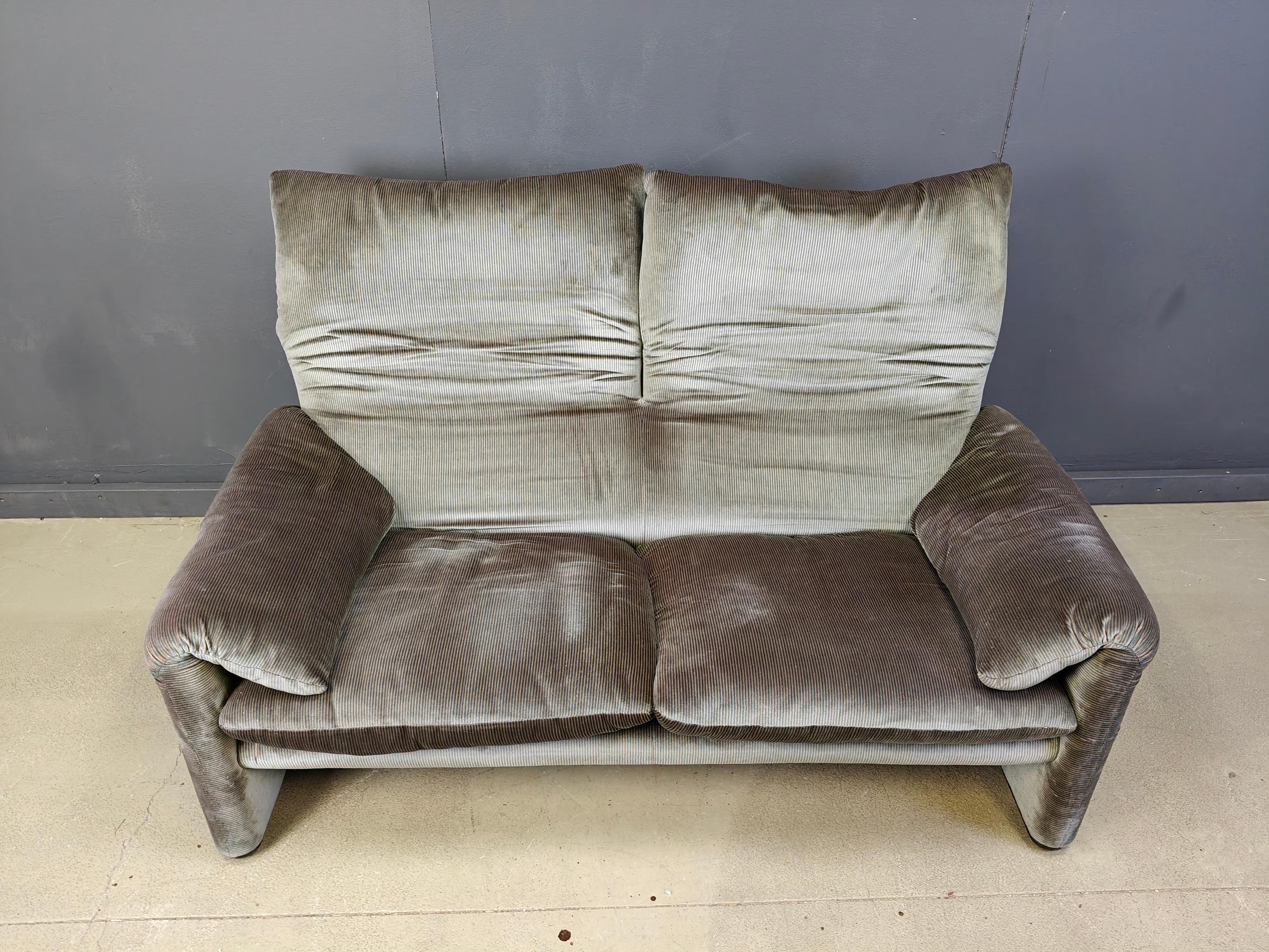 Canapé Maralunga de Vico Magistretti pour Cassina, 1970 en vente 1