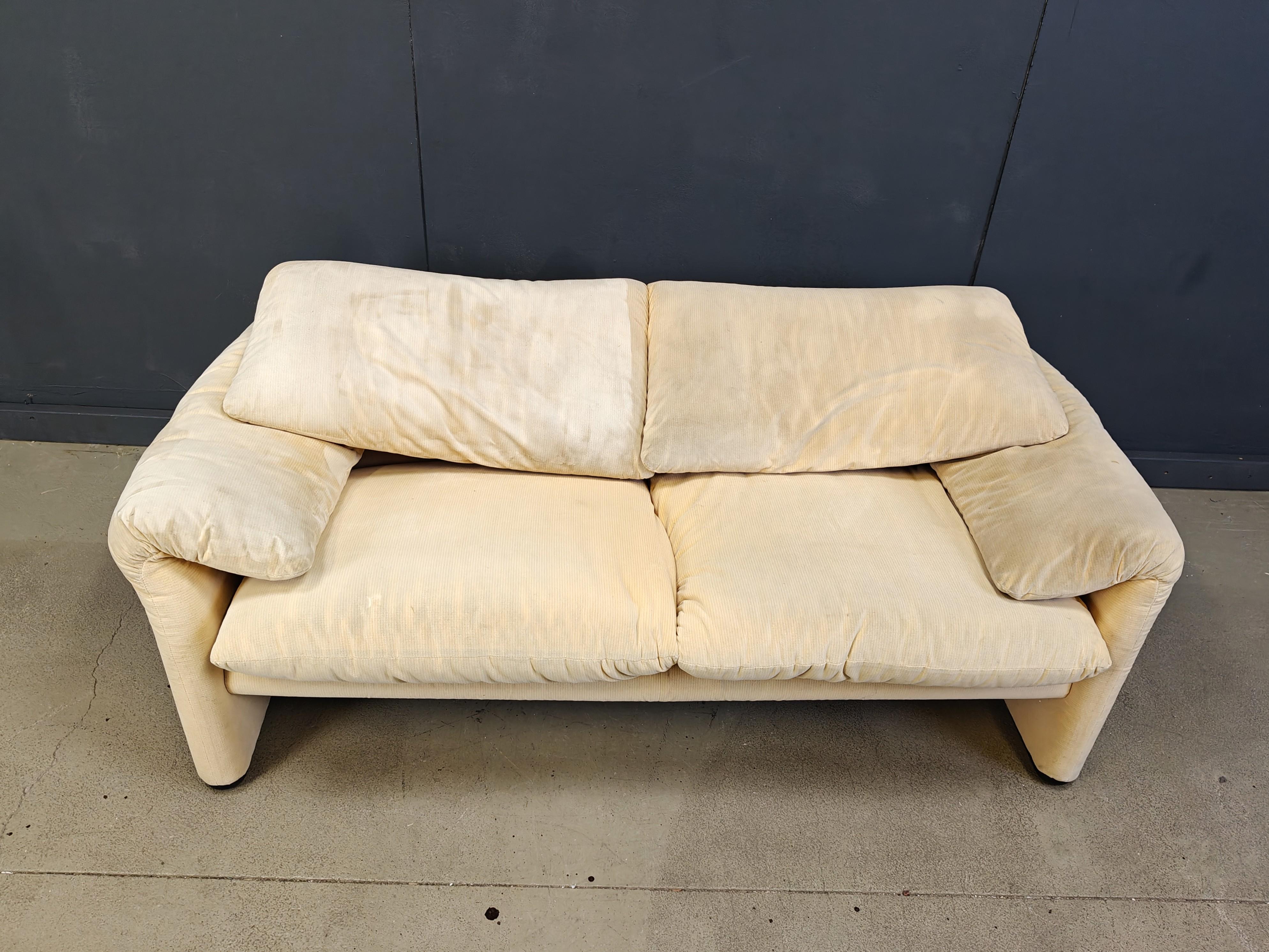 Maralunga sofa by Vico Magistretti for Cassina, 1970s im Angebot 2