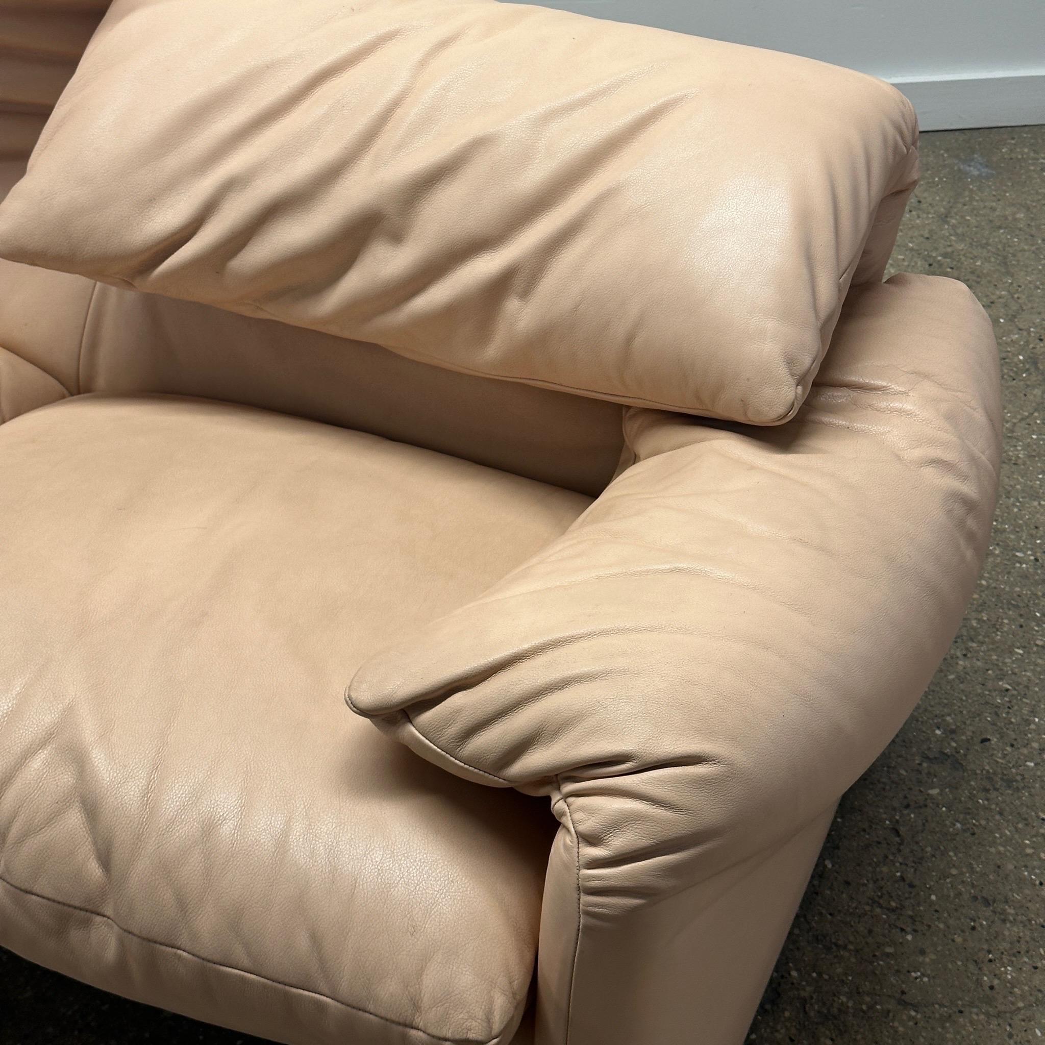 Mid-Century Modern Maralunga Sofa by Vico Magistretti for Cassina