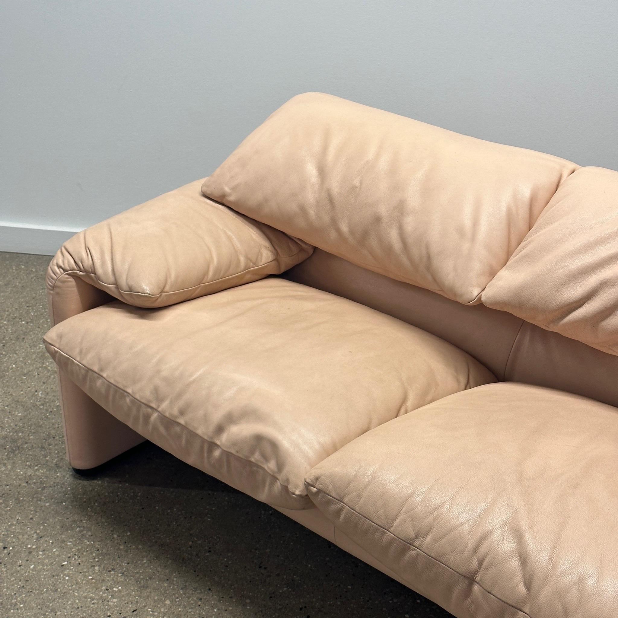 Italian Maralunga Sofa by Vico Magistretti for Cassina