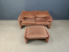 Maralunga sofa set by Vico Magistretti for Cassina, 1970s
