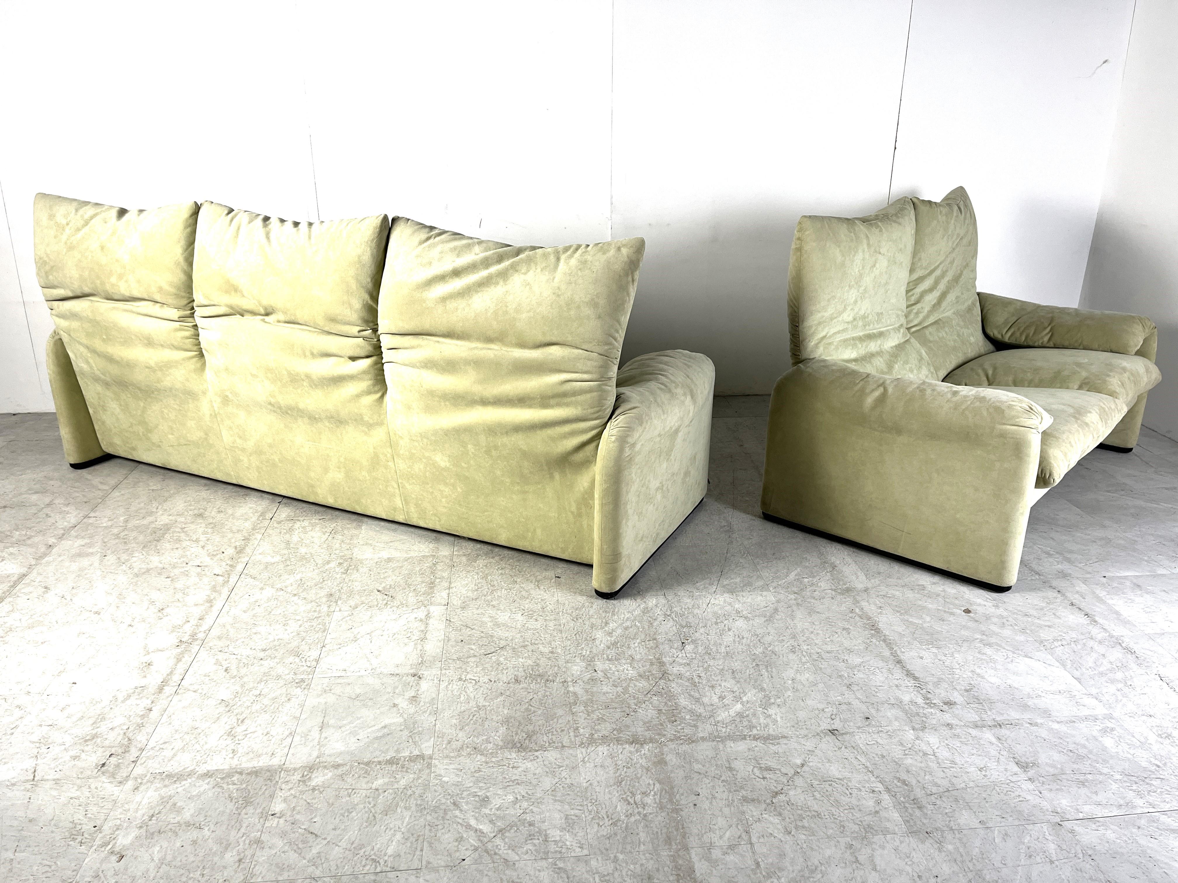 Maralunga sofa set by Vico Magistretti for Cassina 3