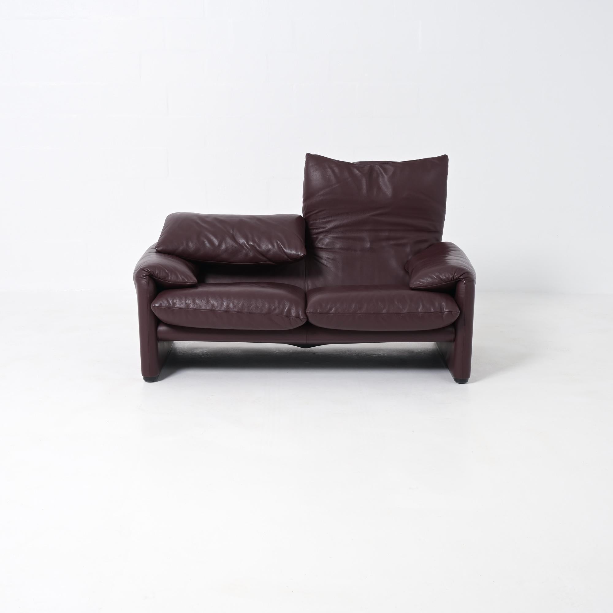Maralunga Sofa Vico Magistretti for Cassina Cuero en venta