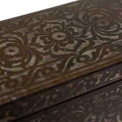 Maranao Silver Inlaid Betel Box, c. 1900