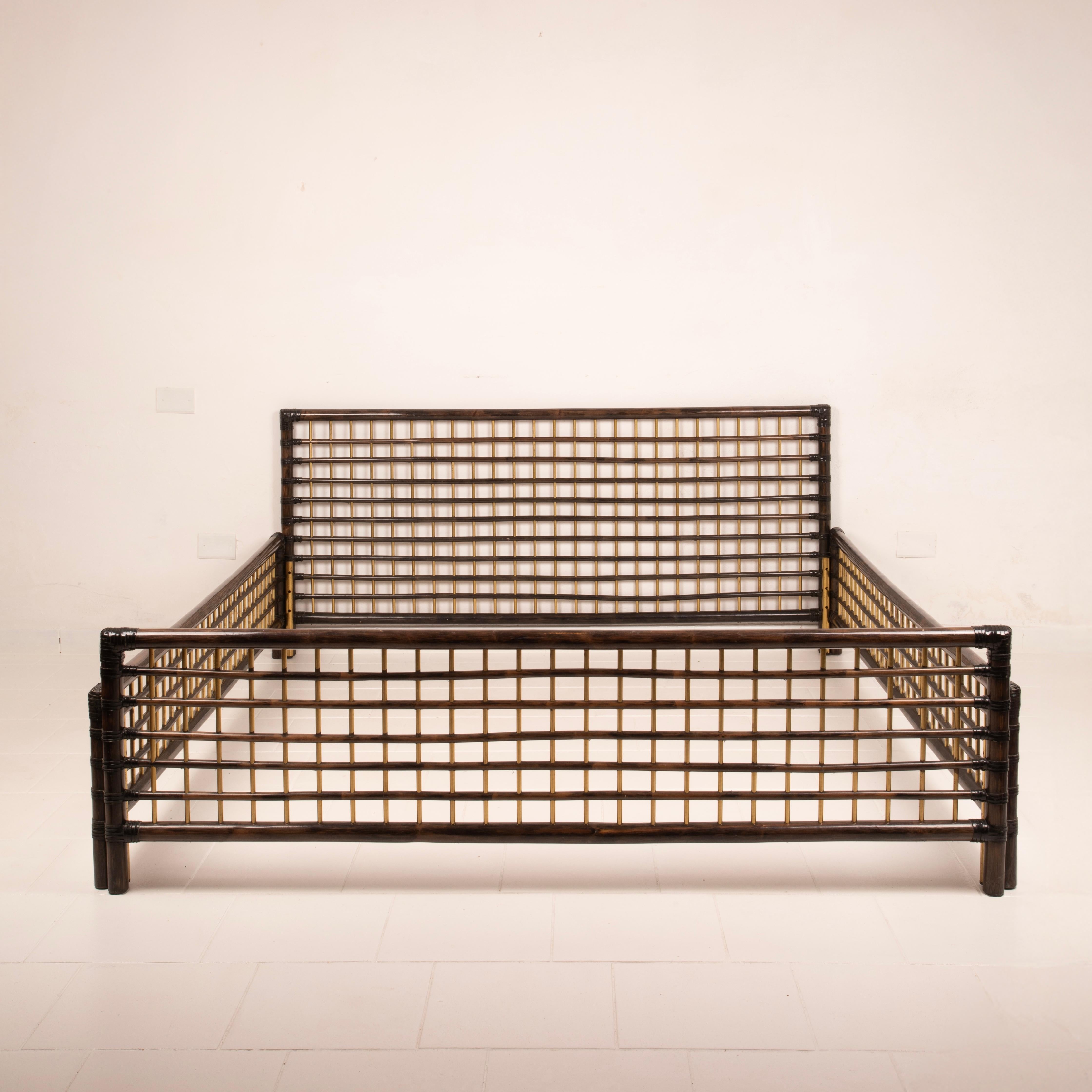 Beautiful and luxurious bed belonging to the 