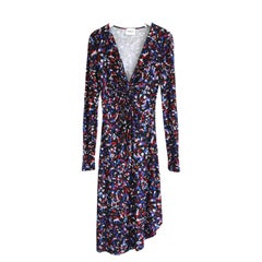 Marant Etoile Jadiya floral draped jersey dress