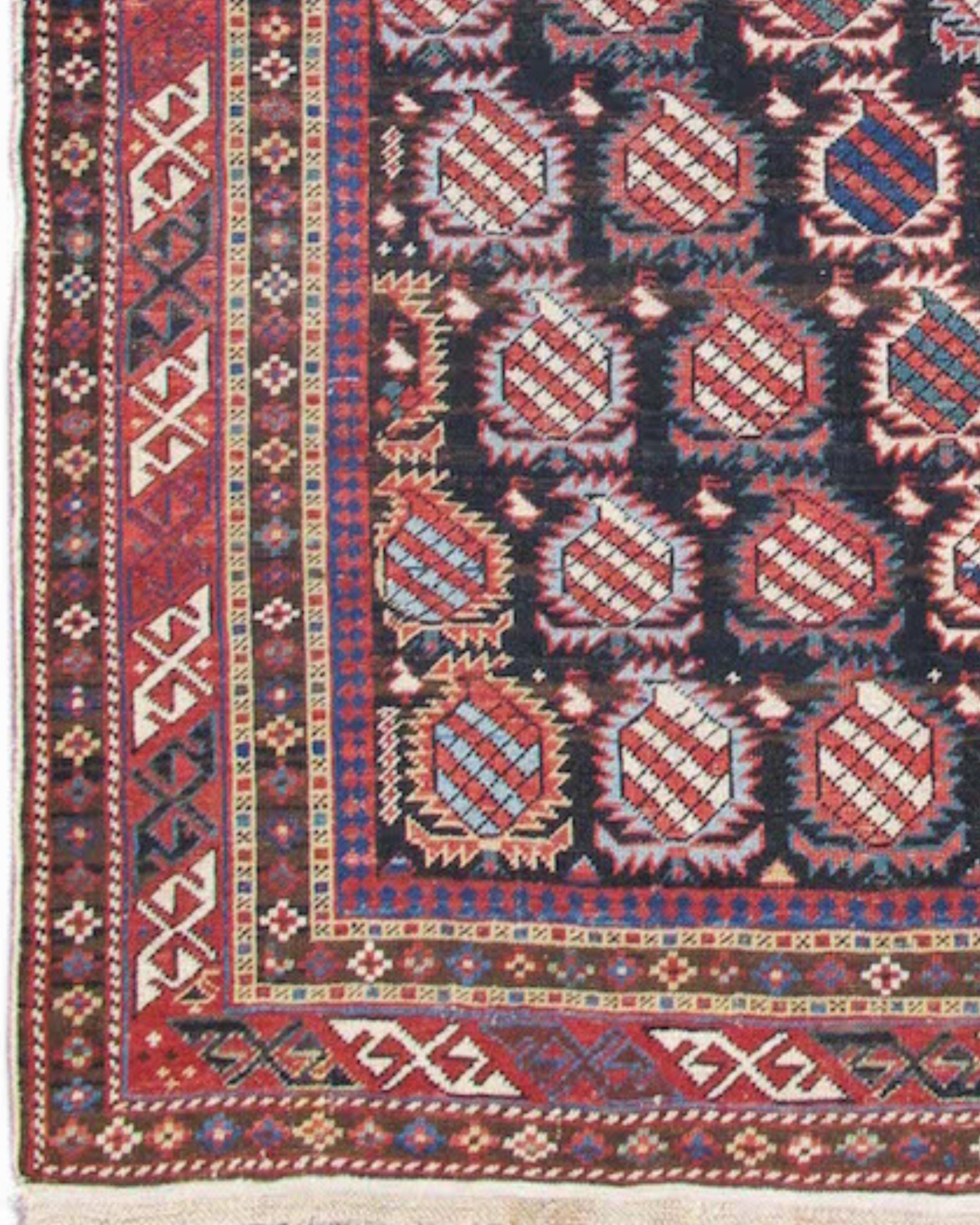 Hand-Woven Marasali Shirvan Prayer Rug, Late 19th Century  For Sale